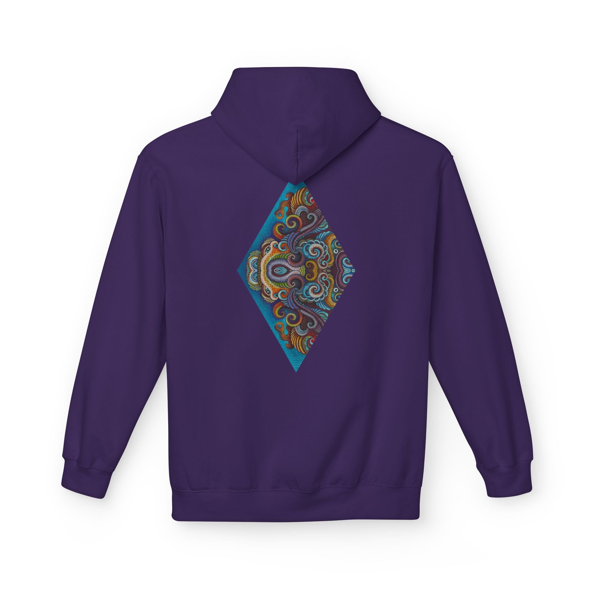 Hoodie — Colorful Geometric Tribal Diamond Print #g765889