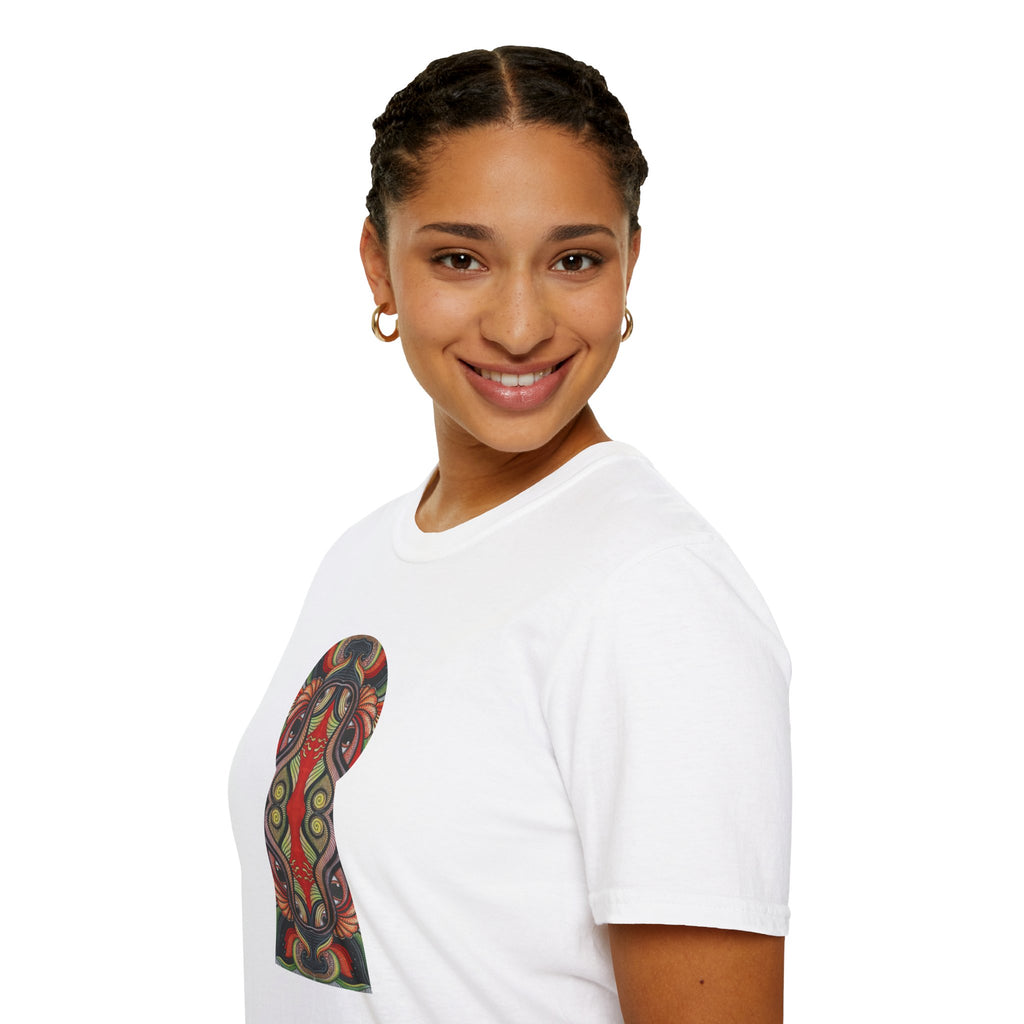 Keyhole & Star Psychedelic Graphic T-Shirt #fd763