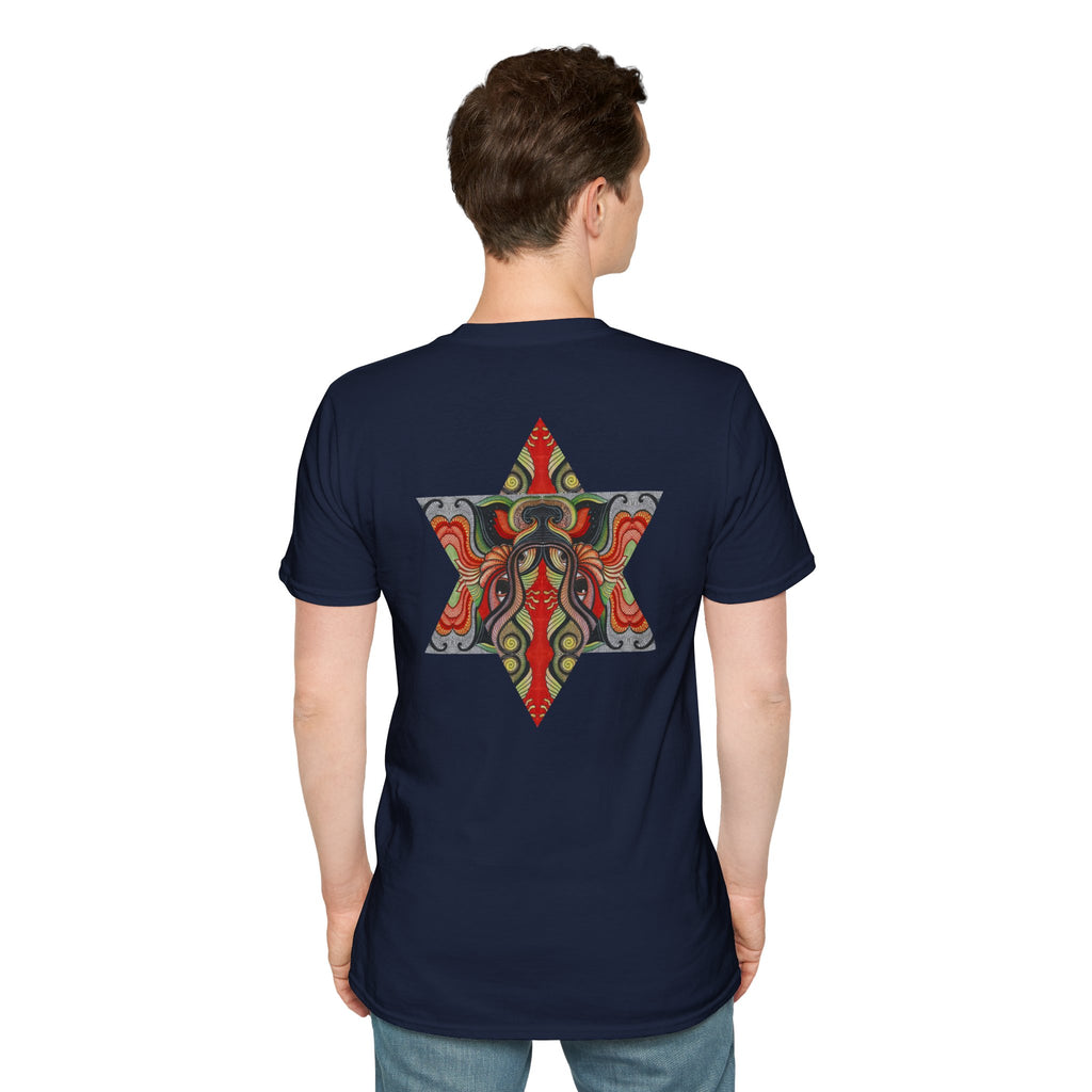 Keyhole & Star Psychedelic Graphic T-Shirt #fd763