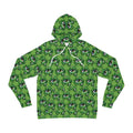 Green All-Over Eye Pattern Hoodie — Creepy Cute Monster Eyes AOP Fashion Hoodie #r54567