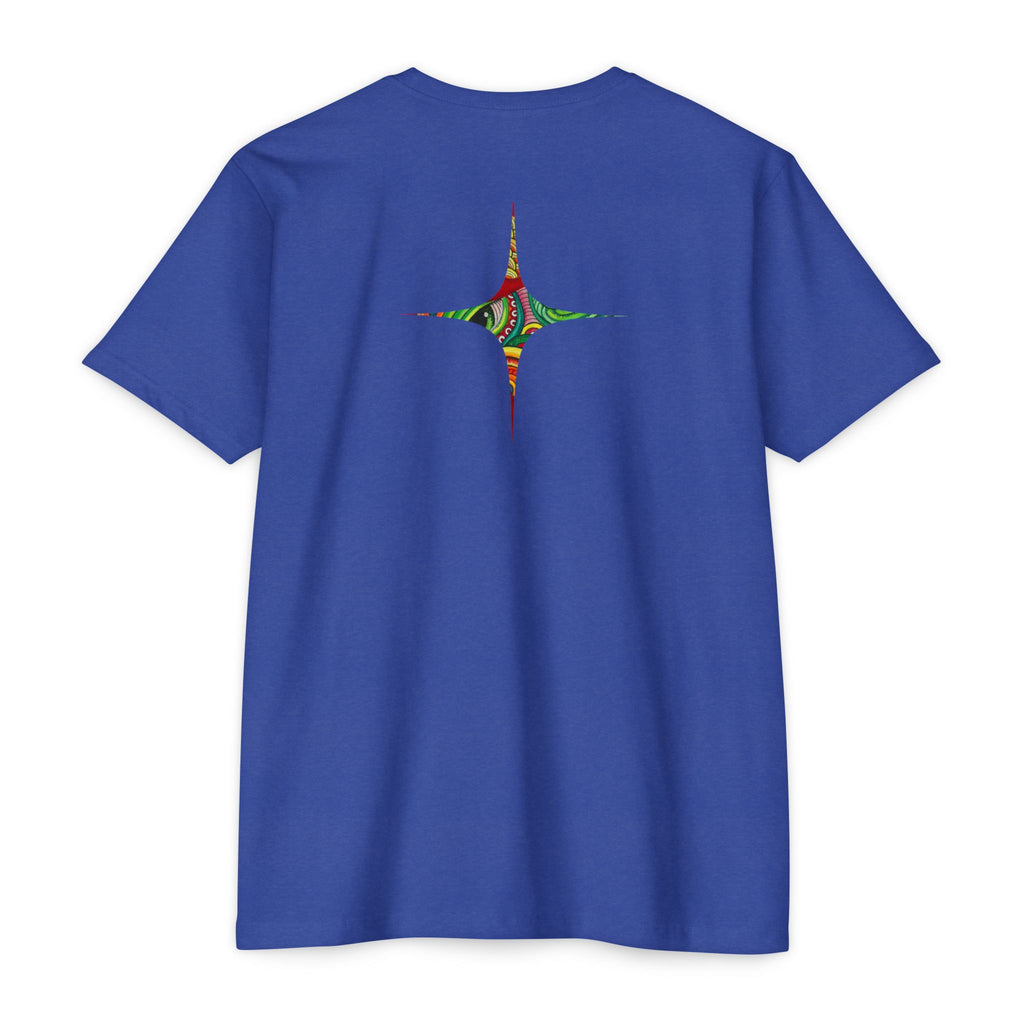 Psychedelic Swirl T-Shirt — Colorful Abstract Ampersand & Star Graphic #ga975
