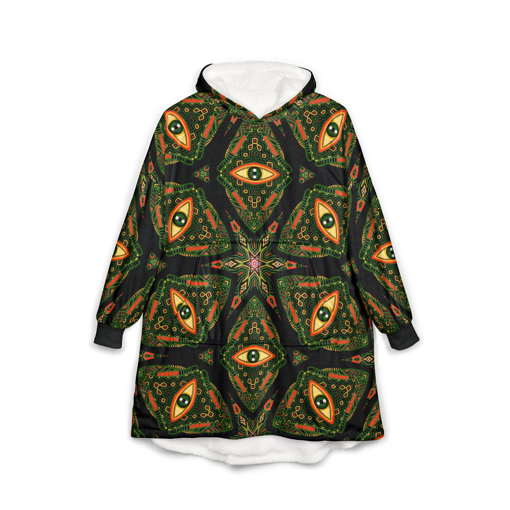 Mystic Eye Hooded Blanket — Psychedelic Kaleidoscope Throw for Cozy Lounging #f975256