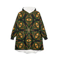 Mystic Eye Hooded Blanket — Psychedelic Kaleidoscope Throw for Cozy Lounging #f975256