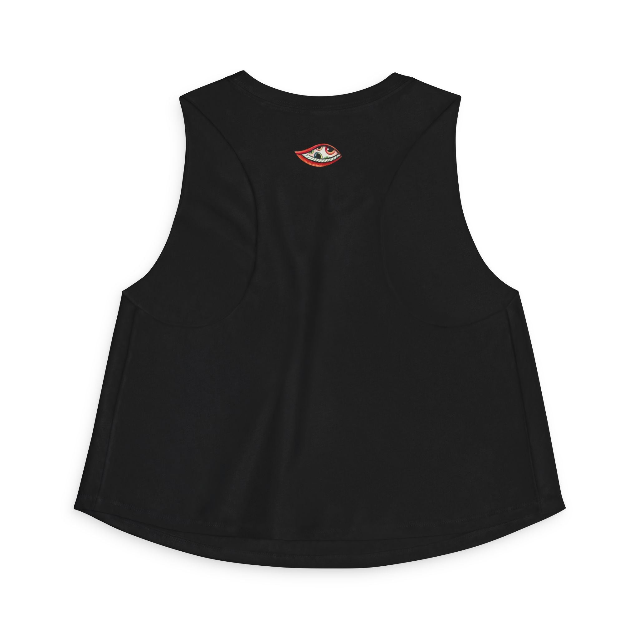 Crop Top — Colorful Psychedelic Bird Illustration Tank for Women #a364