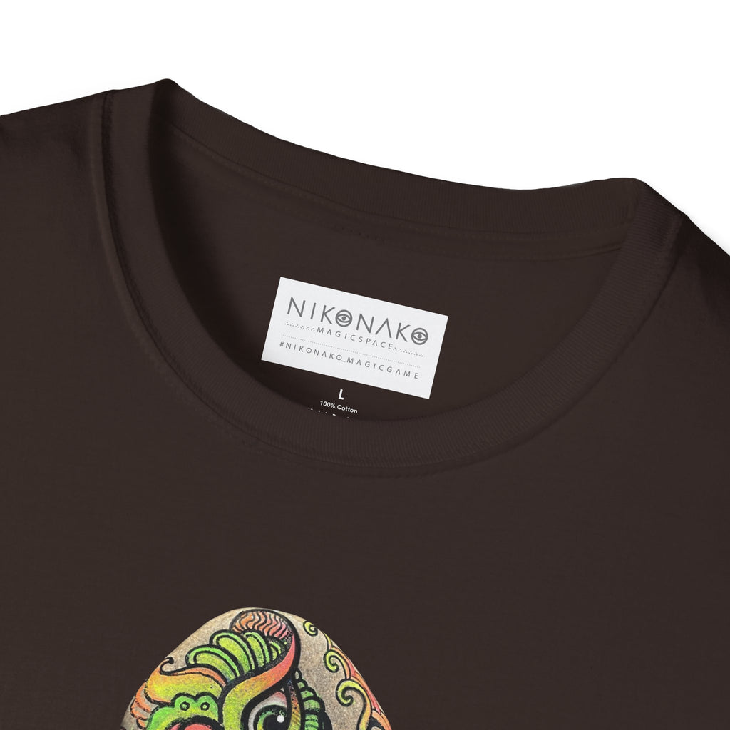 Psychedelic Green Mandala T-Shirt — Abstract Tribal Circle Art Tee #h84210