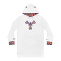 Psychedelic Pattern Hoodie Dress — Retro Geometric All-Over Print #pphd34