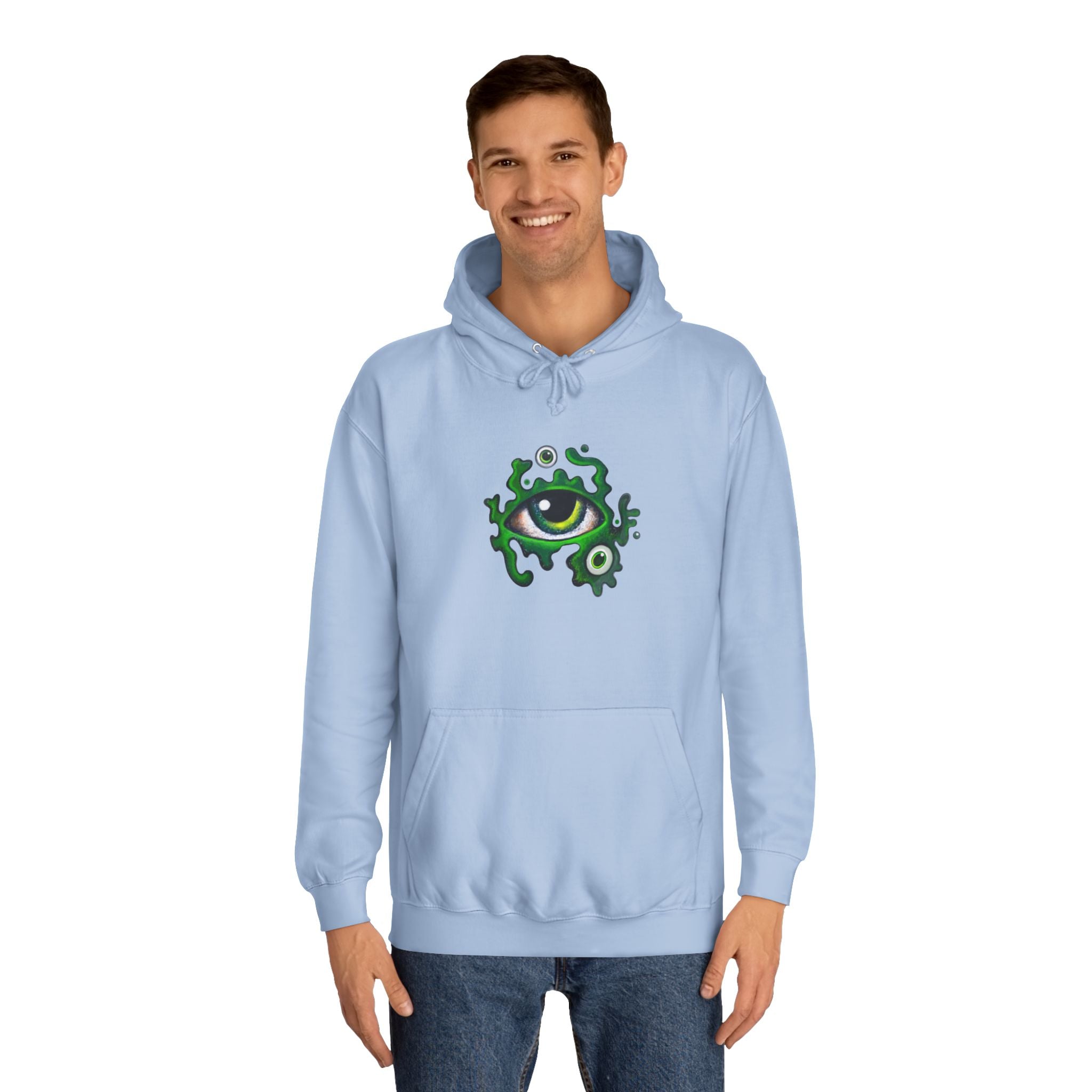 Green Eye Graphic Hoodie #r9764567