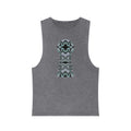 Stonewash Tank Top with Ornate Keyhole Design #sdxv24498