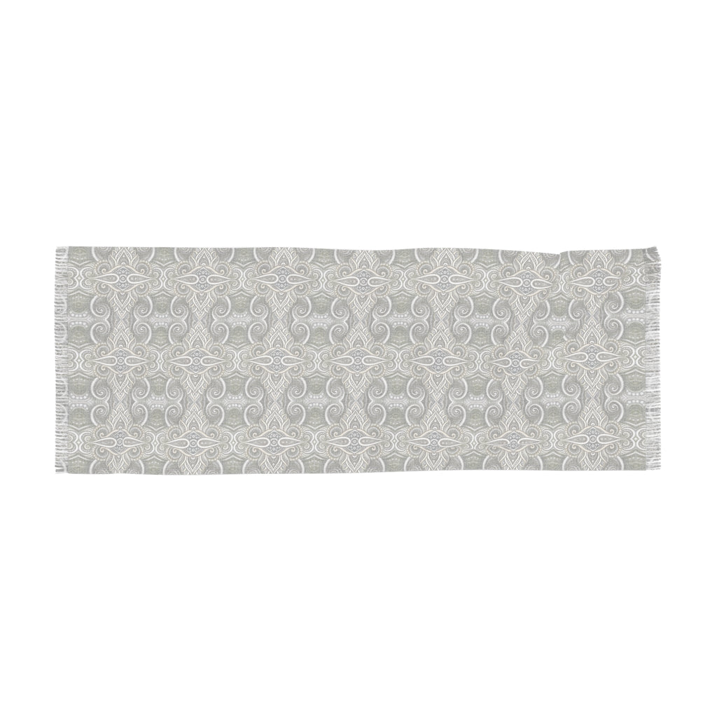 Light Scarf – Neutral Kaleidoscope Patterned Scarf #h53259