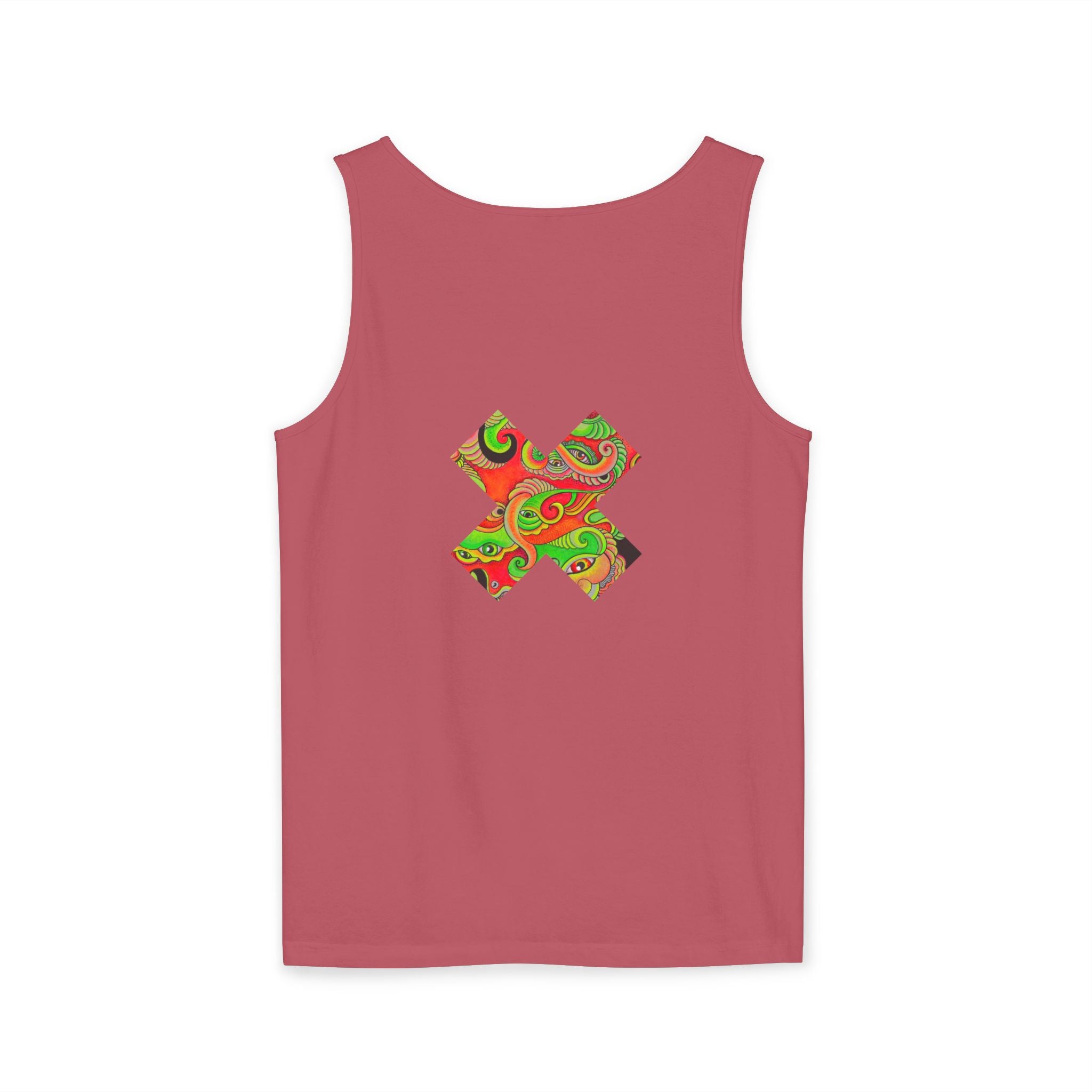 Psychedelic Paisley Cross Tank #t434567