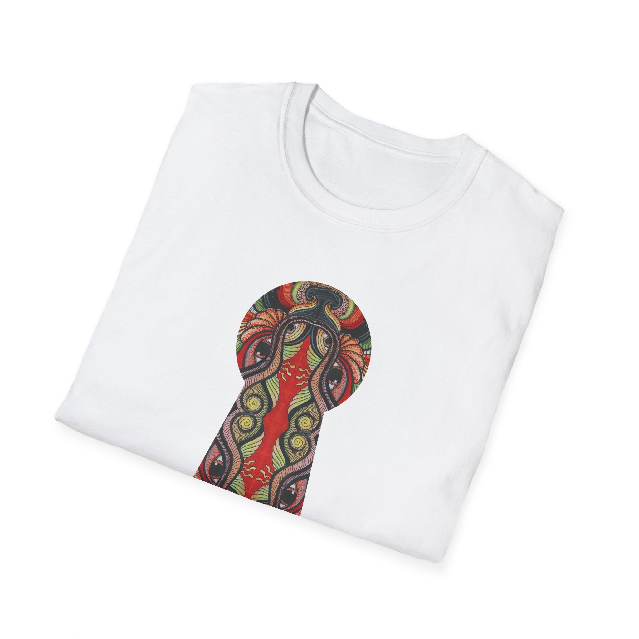 Keyhole & Star Psychedelic Graphic T-Shirt #fd763