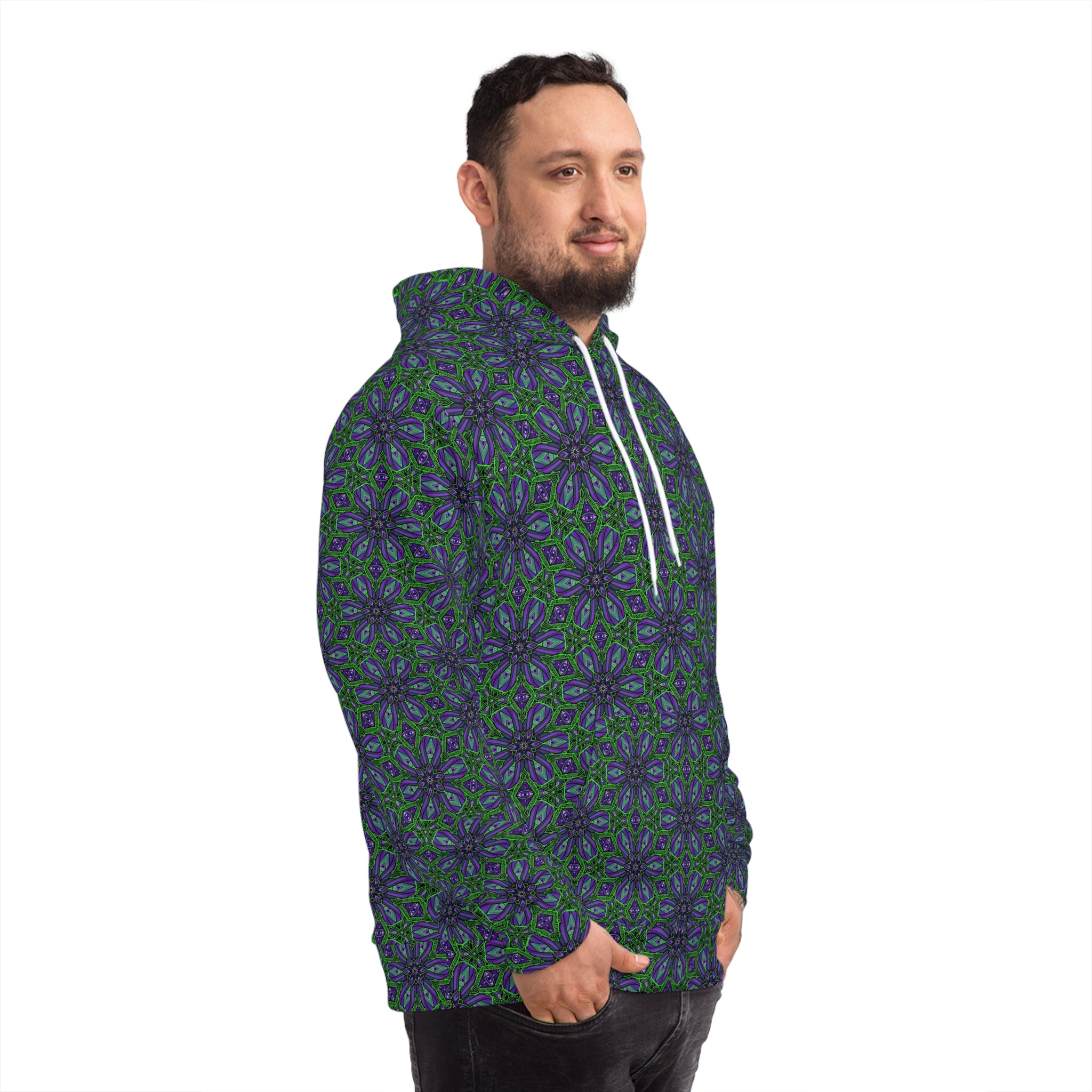 Kaleidoscope Floral All-Over Print Hoodie #g75679