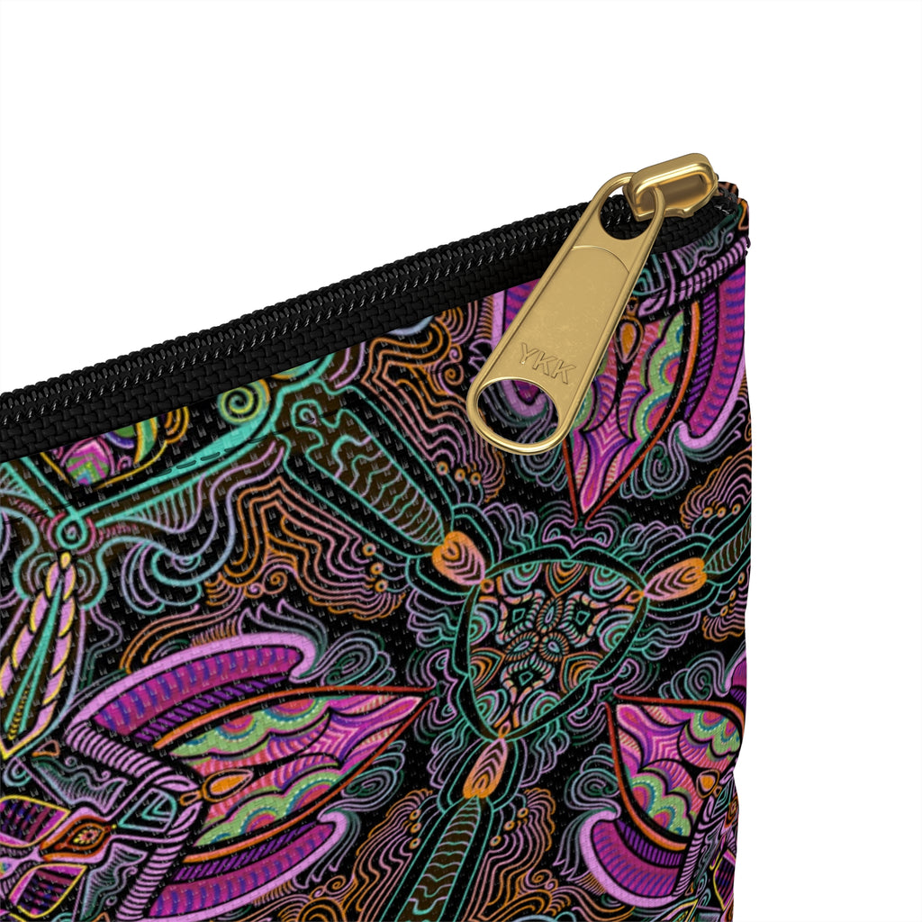 Floral Kaleidoscope Accessory Pouch