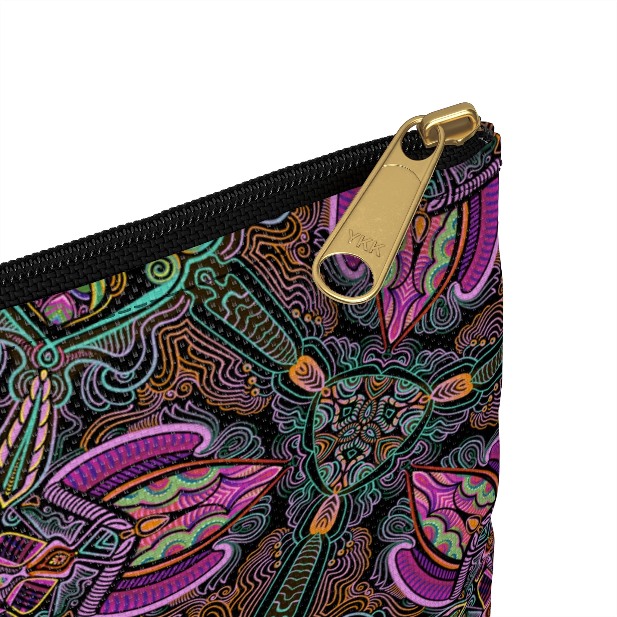 Floral Kaleidoscope Accessory Pouch