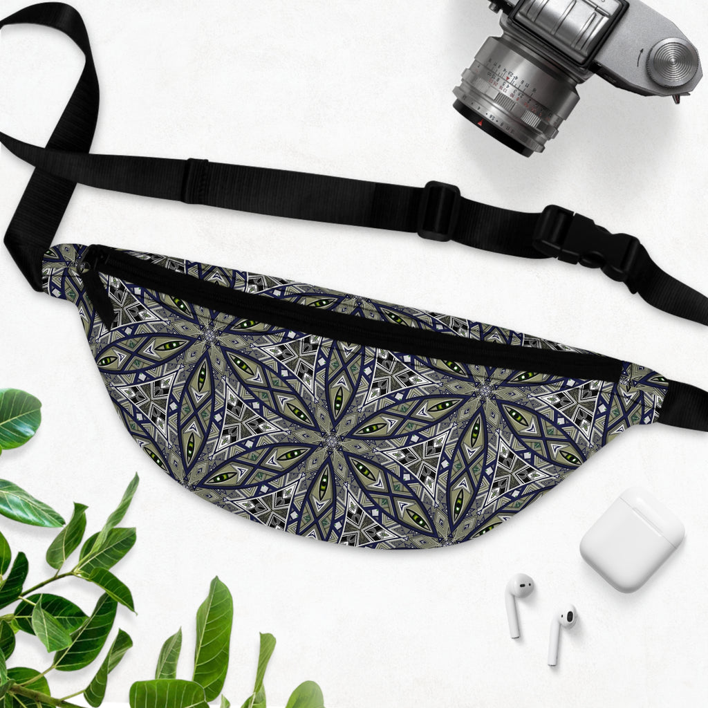 Kaleidoscope Geo Fanny Pack — Boho Floral Waist Bag