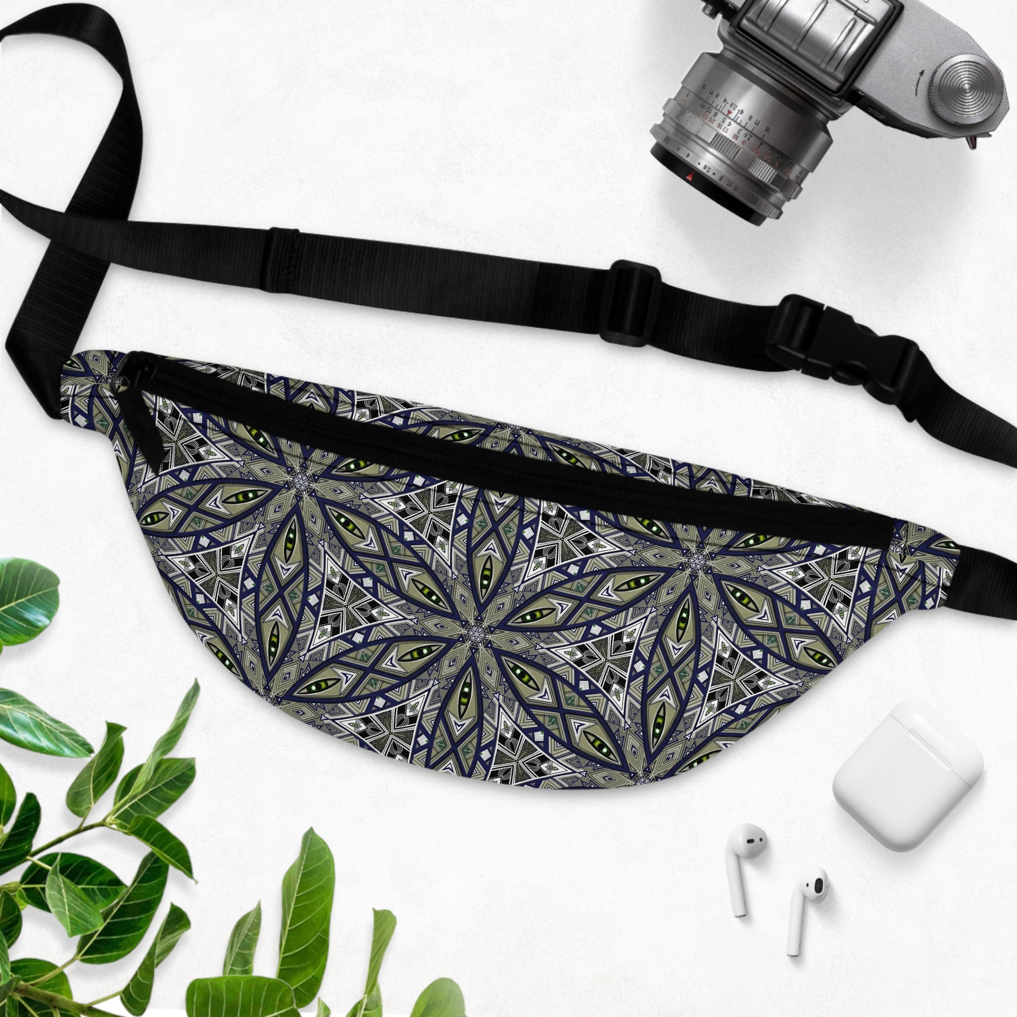Kaleidoscope Geo Fanny Pack — Boho Floral Waist Bag