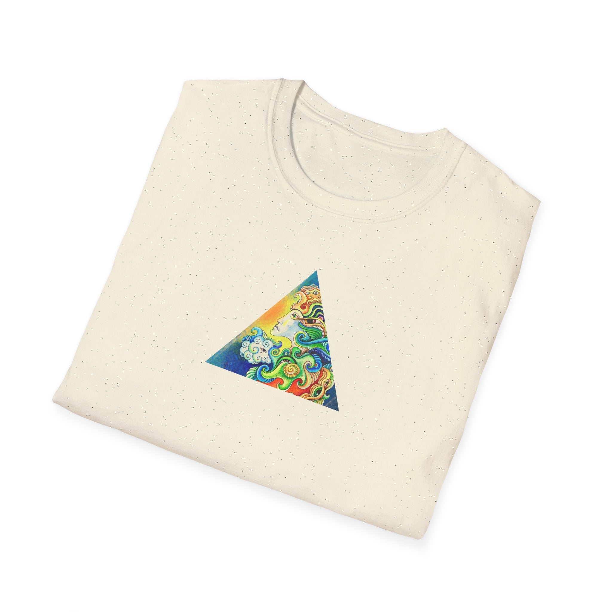 Psychedelic Prism Triangle T-Shirt #h7432887