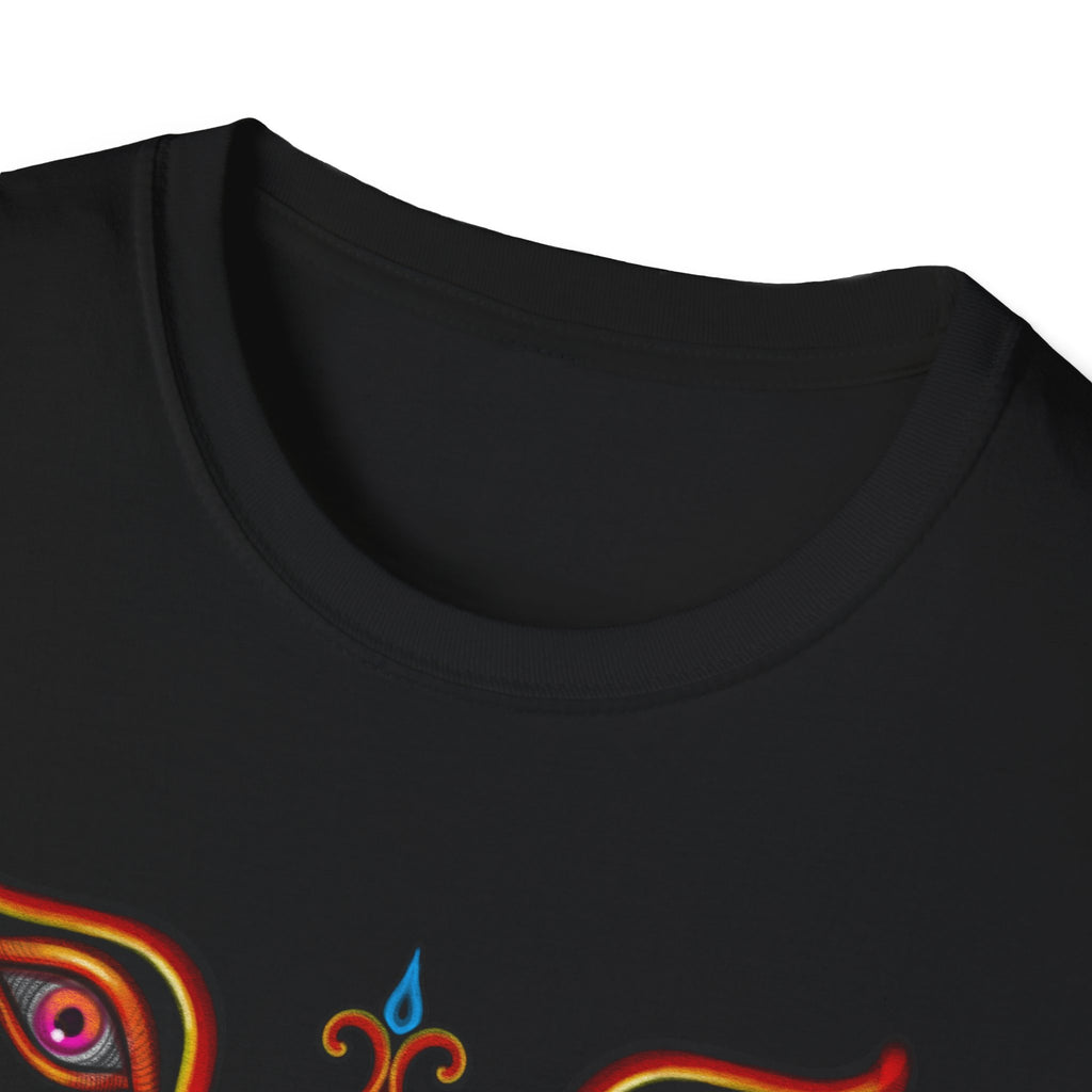 Mystic Eye Tribal T-Shirt — Psychedelic Symmetry Graphic Tee #y993738