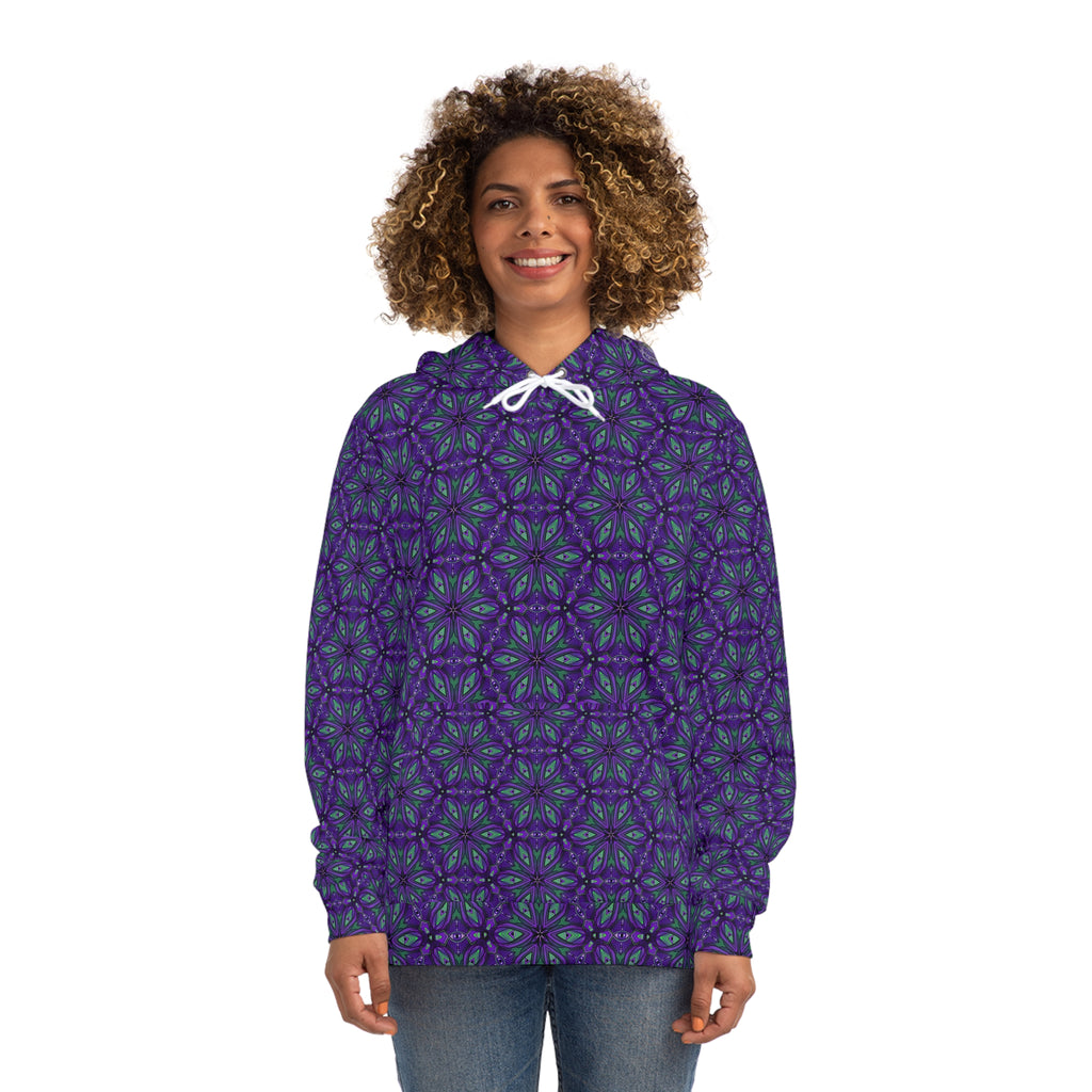Purple Kaleidoscope All-Over-Print Hoodie #y08744