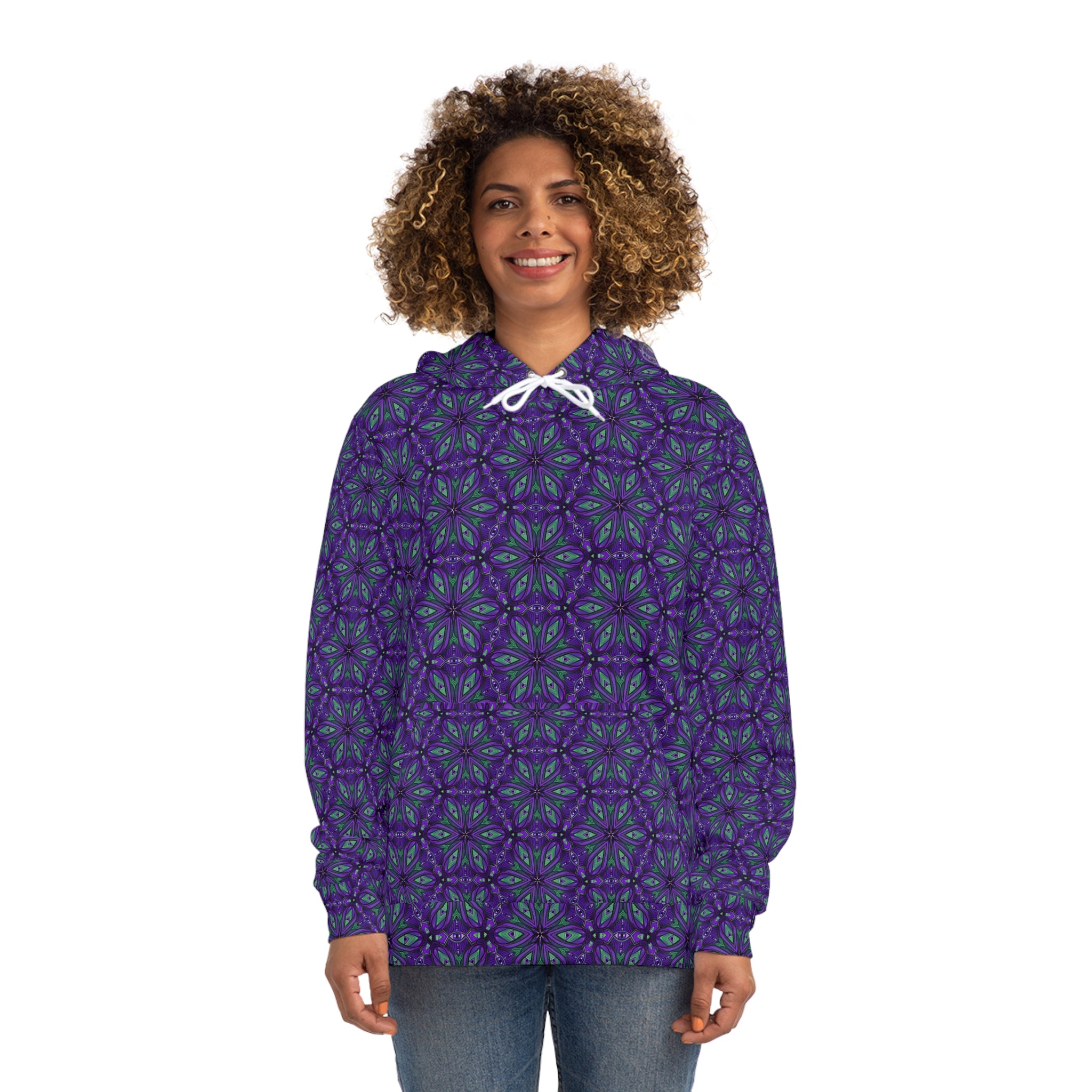 Purple Kaleidoscope All-Over-Print Hoodie #y08744