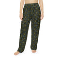 Women's Floral Geometric Pajama Pants — Cozy All-Over Print Lounge Pants #pp12