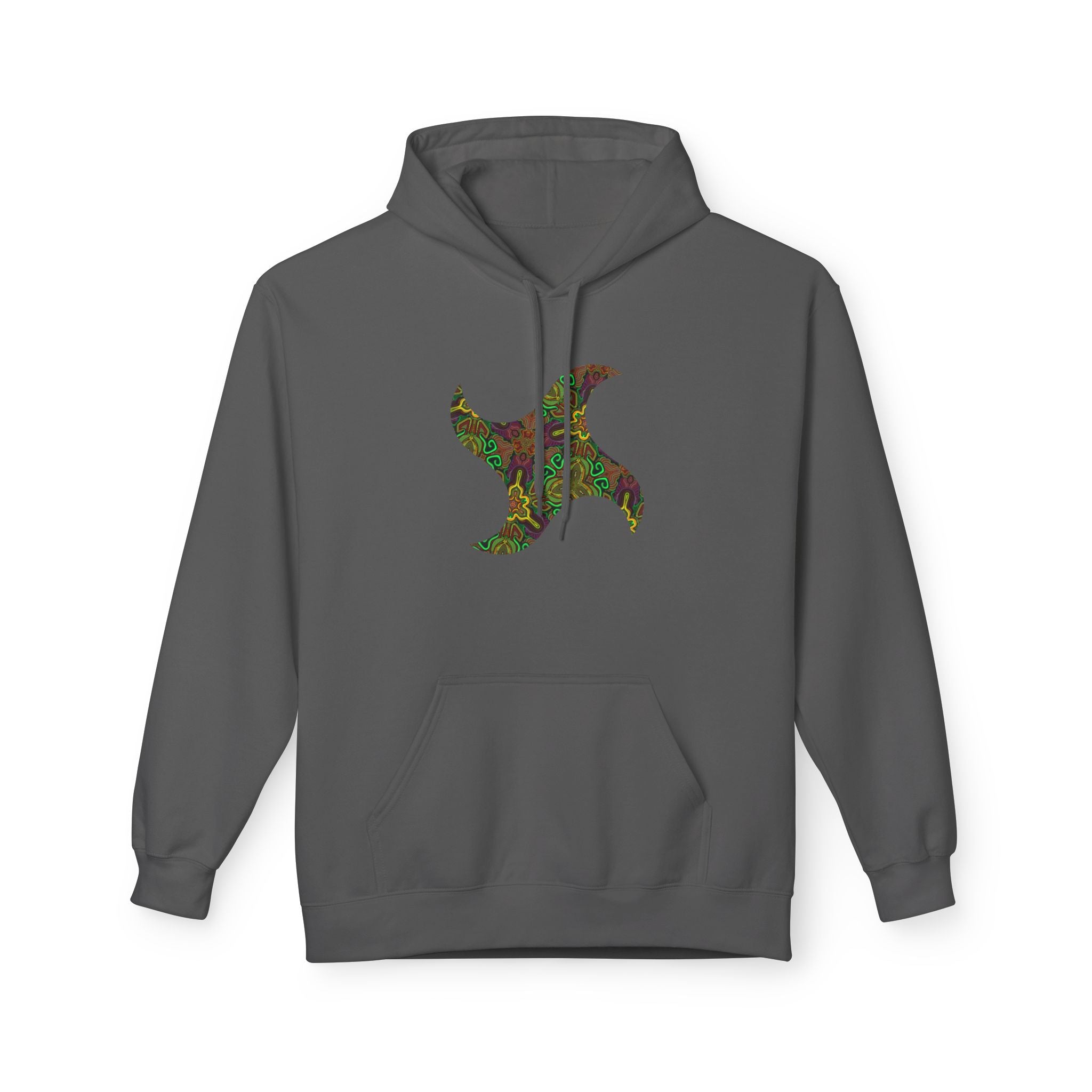 Tribal Kaleidoscope Symbol Hoodie | Geometric Triangle Back Print