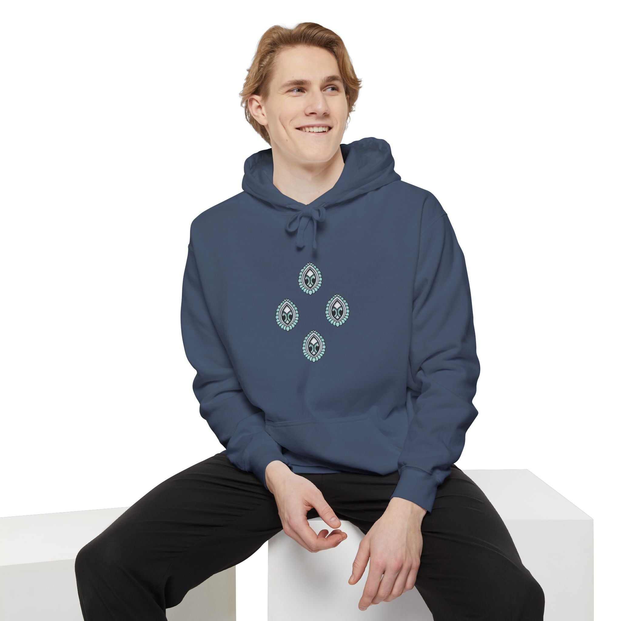 Hoodie — Geometric Mystic Pattern Diamond Back Print #gmh13