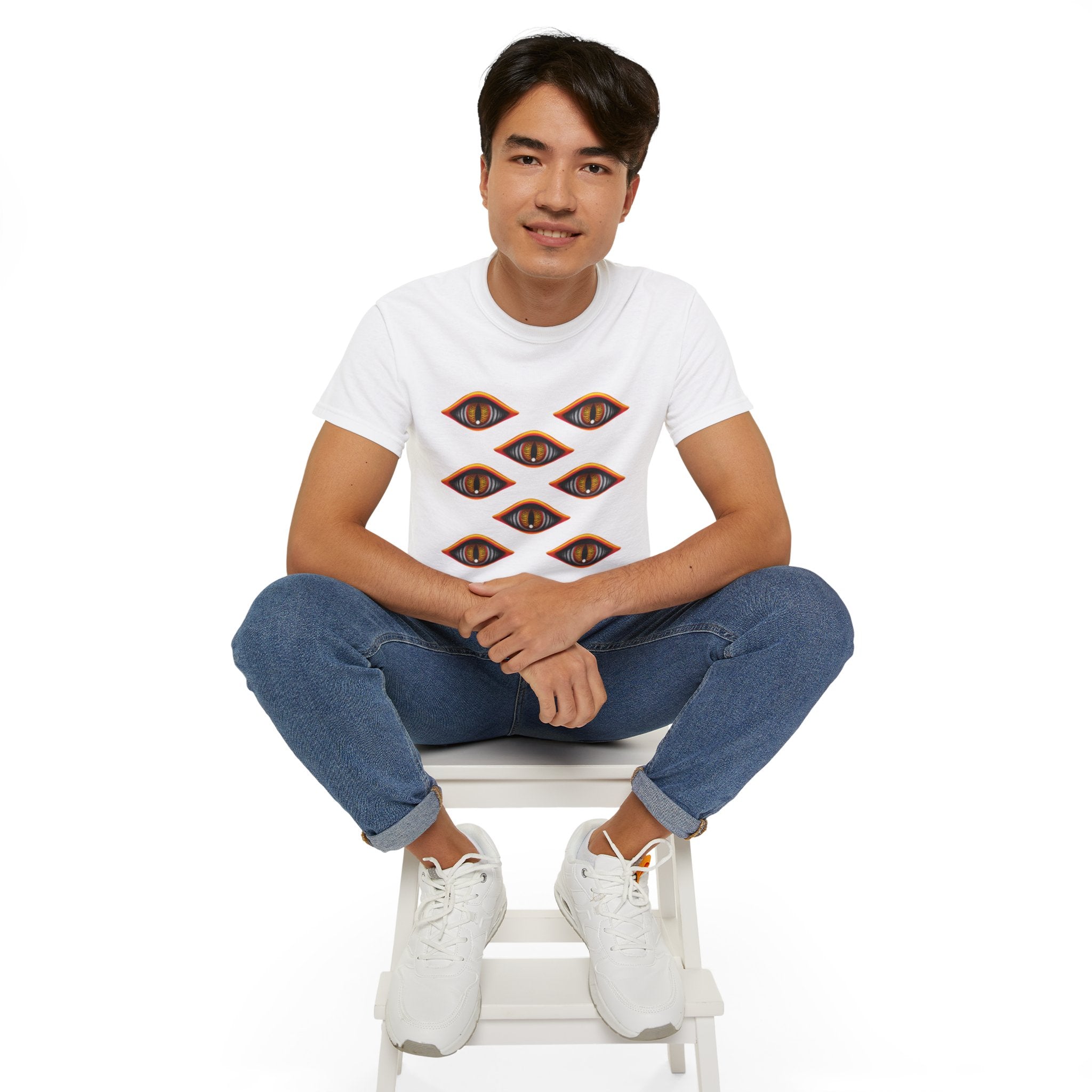 Mystic Eyes Graphic Tee — Psychedelic All-Seeing Eye T-Shirt #hfs84300