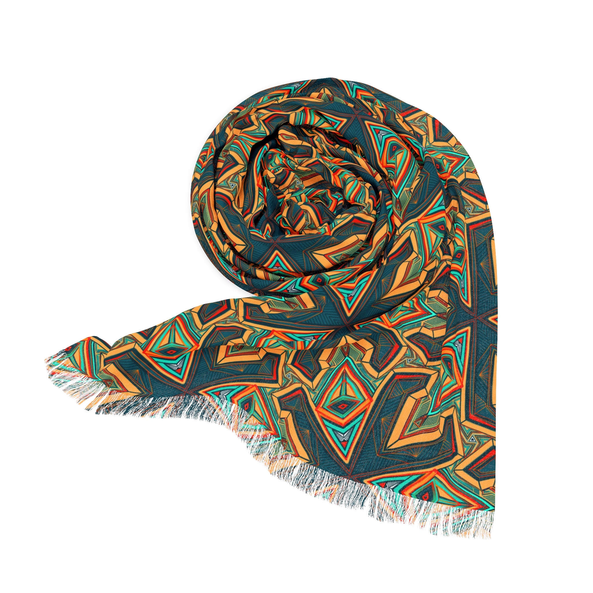 Geometric Starlight Scarf — Lightweight Boho Patterned Wrap #g663255