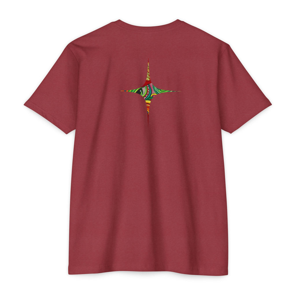 Psychedelic Swirl T-Shirt — Colorful Abstract Ampersand & Star Graphic #ga975