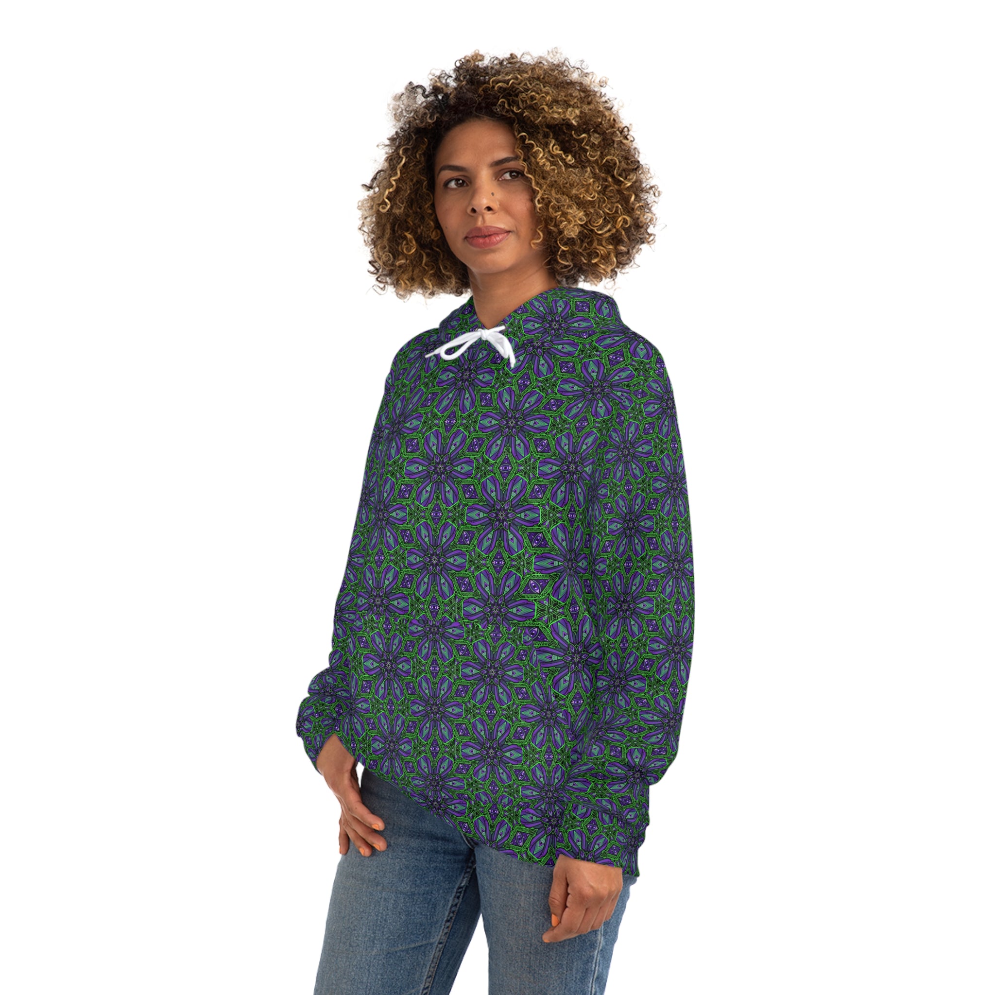 Kaleidoscope Floral All-Over Print Hoodie #g75679