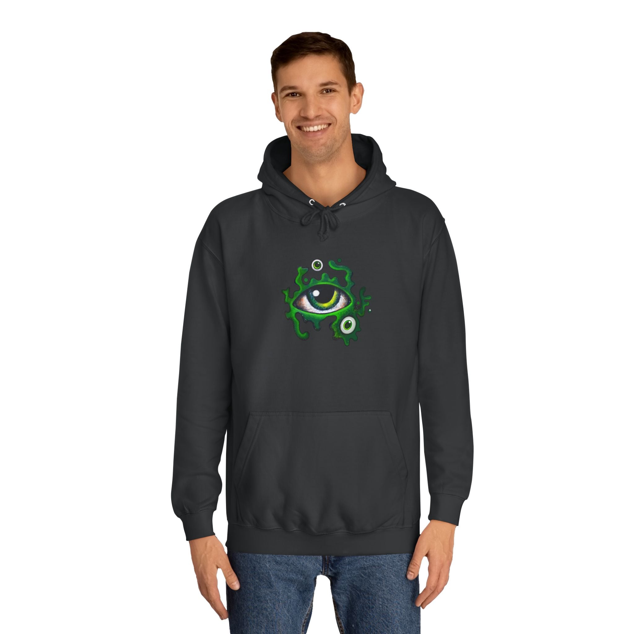 Green Eye Graphic Hoodie #r9764567