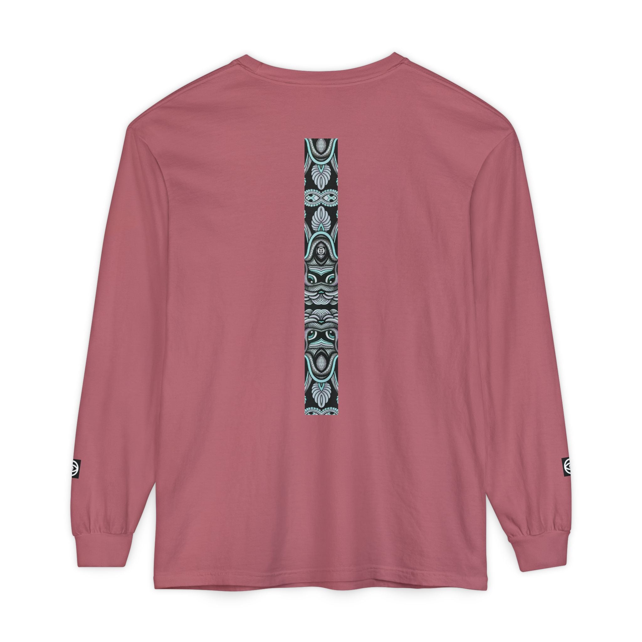 Men's/Women's Long Sleeve T-Shirt — Vertical Geometric Stripe Graphic #kjgd64258