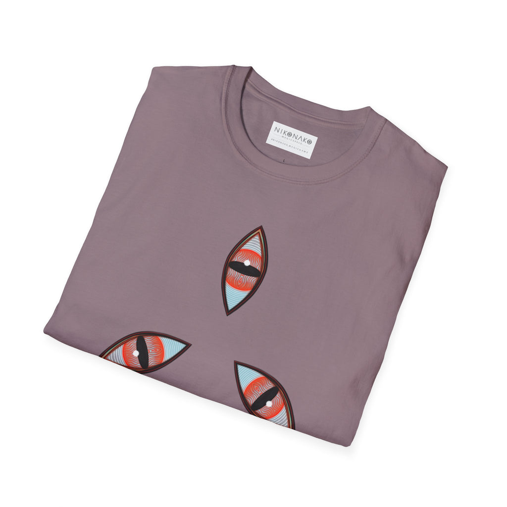 Geometric Tribal Pattern T-Shirt | Kaleidoscope Triangle Eye Motif
