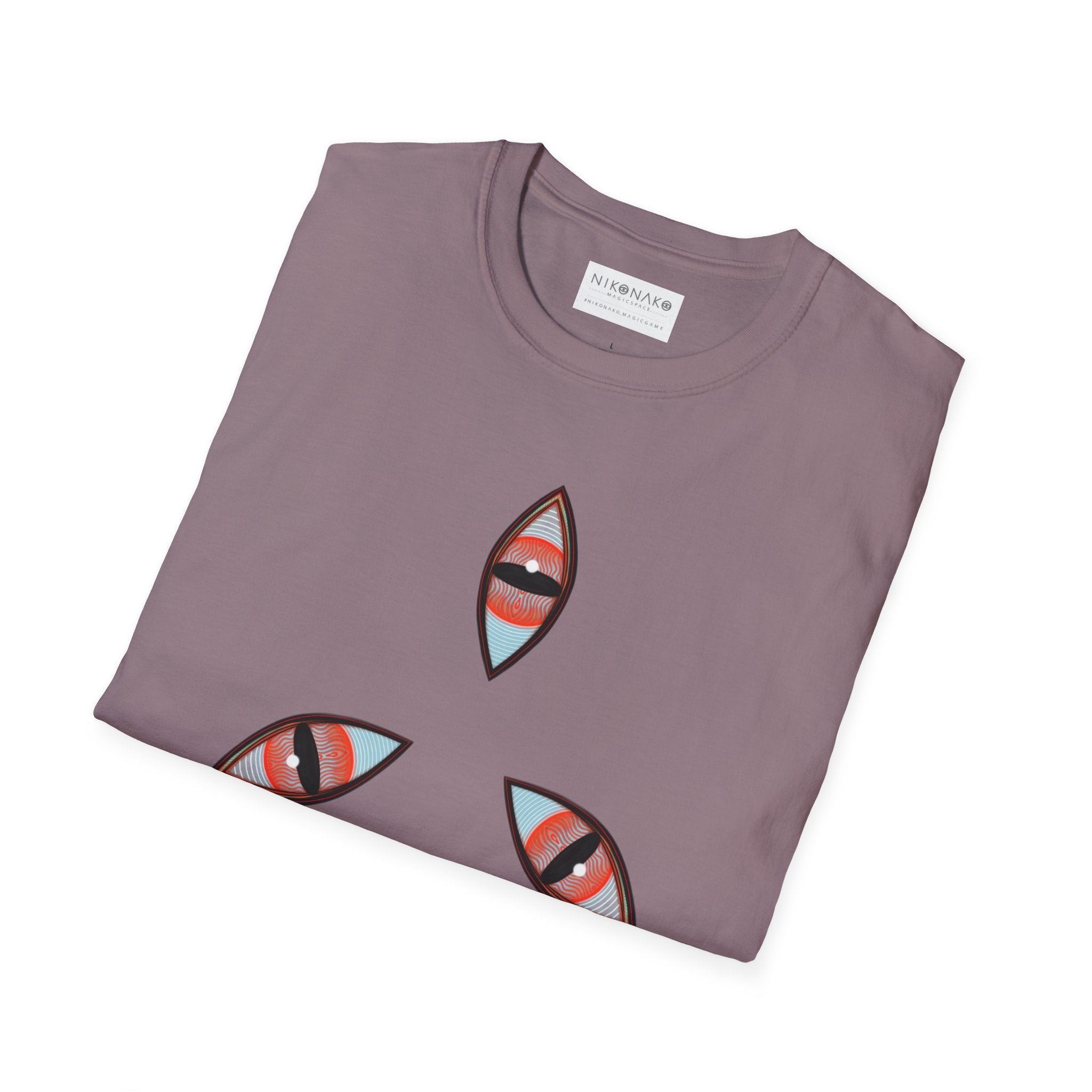 Geometric Tribal Pattern T-Shirt | Kaleidoscope Triangle Eye Motif