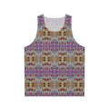 Psychedelic Mosaic Tank Top — Retro Rainbow Abstract Pattern #g97443