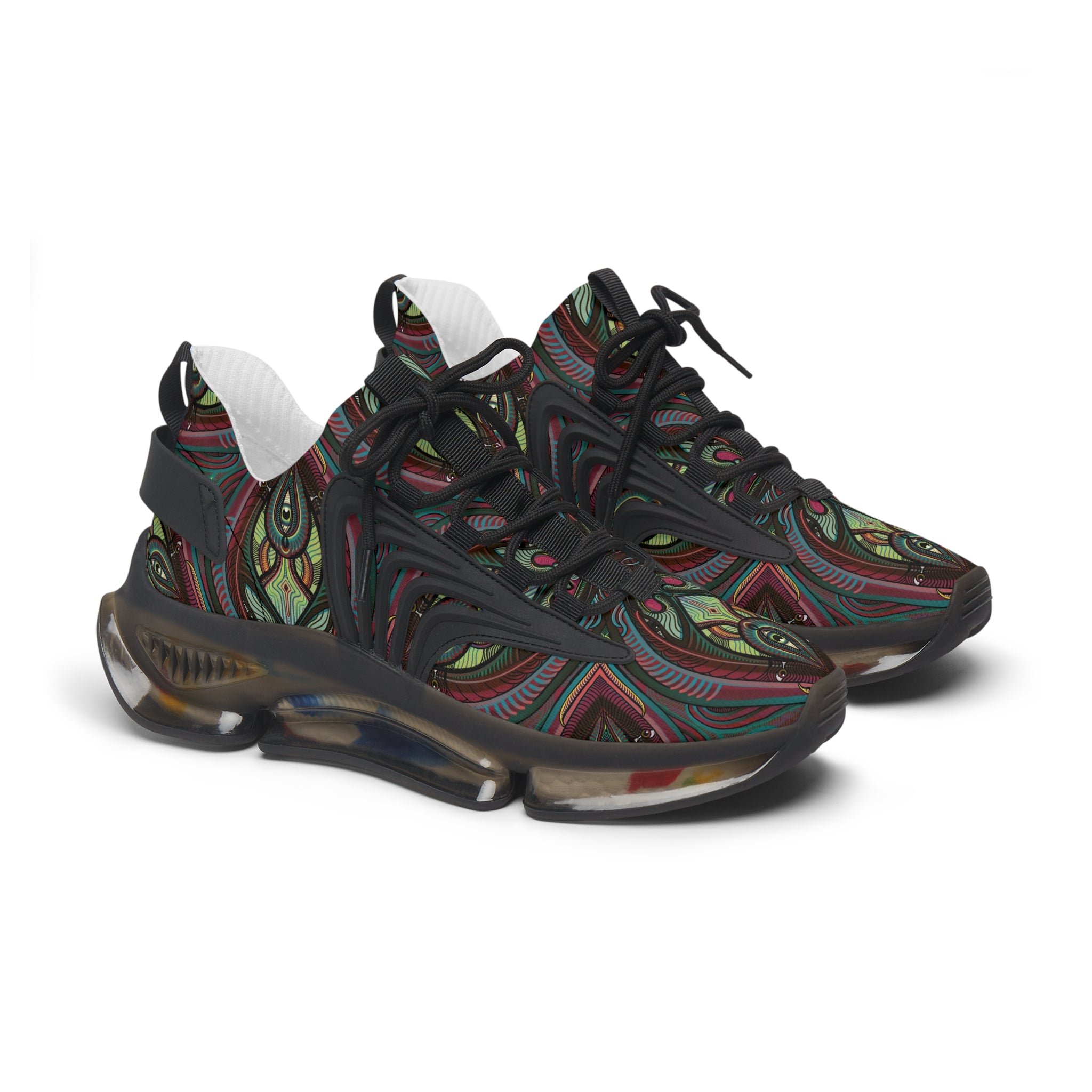 Womens Mesh Sneakers — Boho Paisley Athletic Shoes #et112233