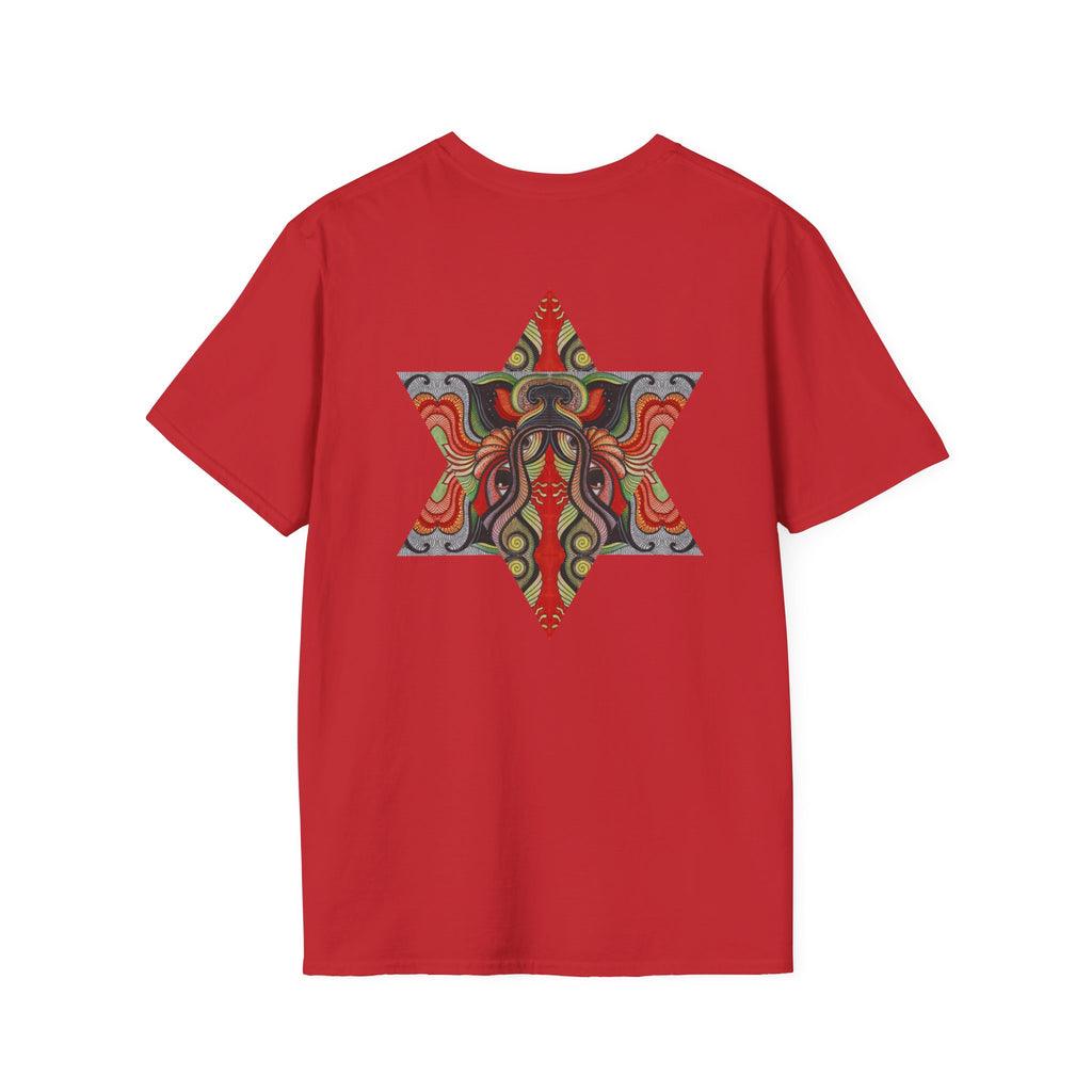 Keyhole & Star Psychedelic Graphic T-Shirt #fd763