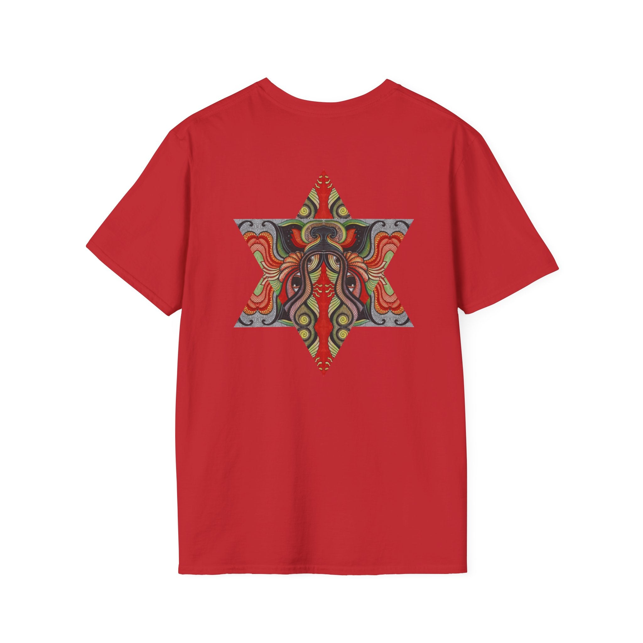 Keyhole & Star Psychedelic Graphic T-Shirt #fd763
