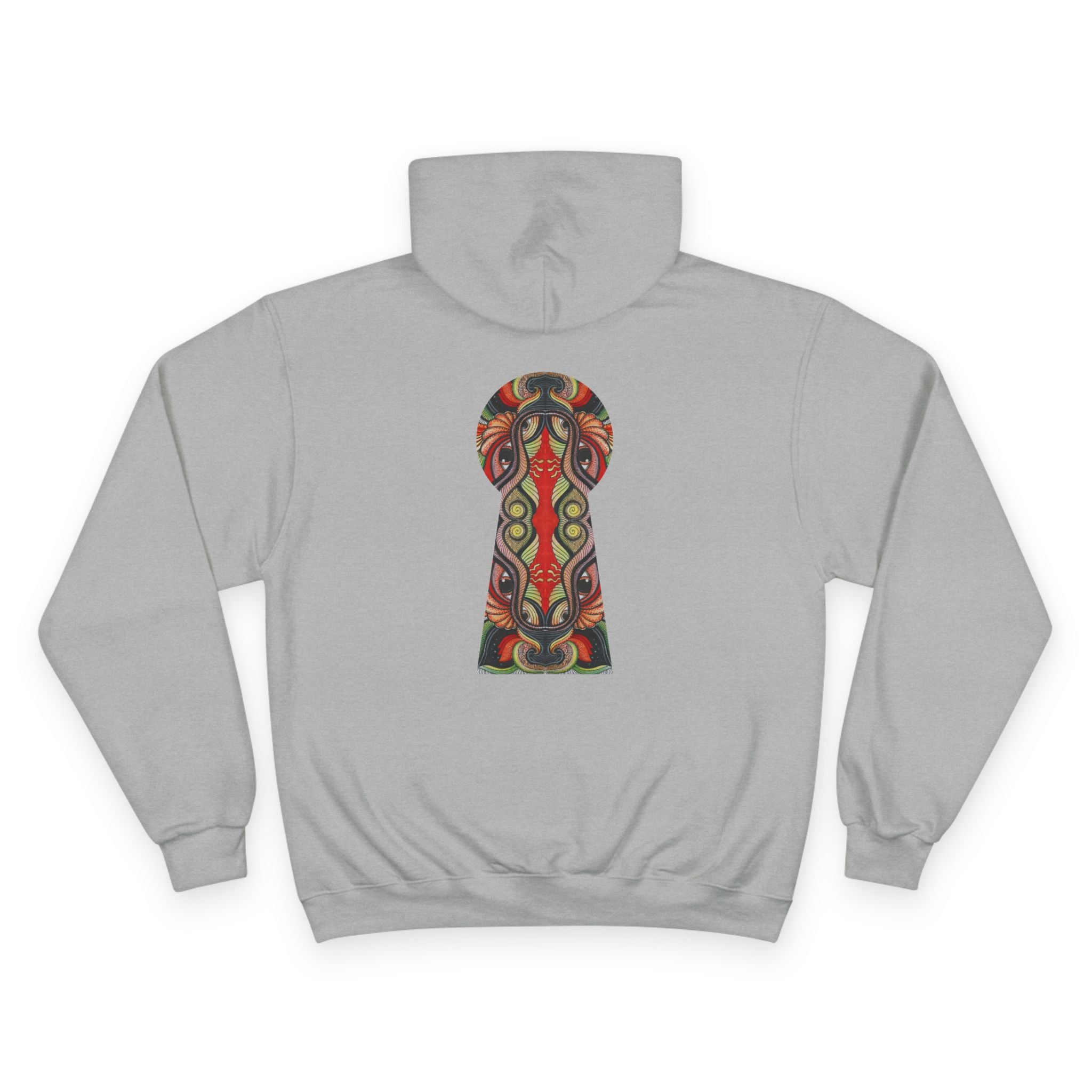 Champion Hoodie with Abstract Tribal Triangle & Keyhole Graphic #g938373