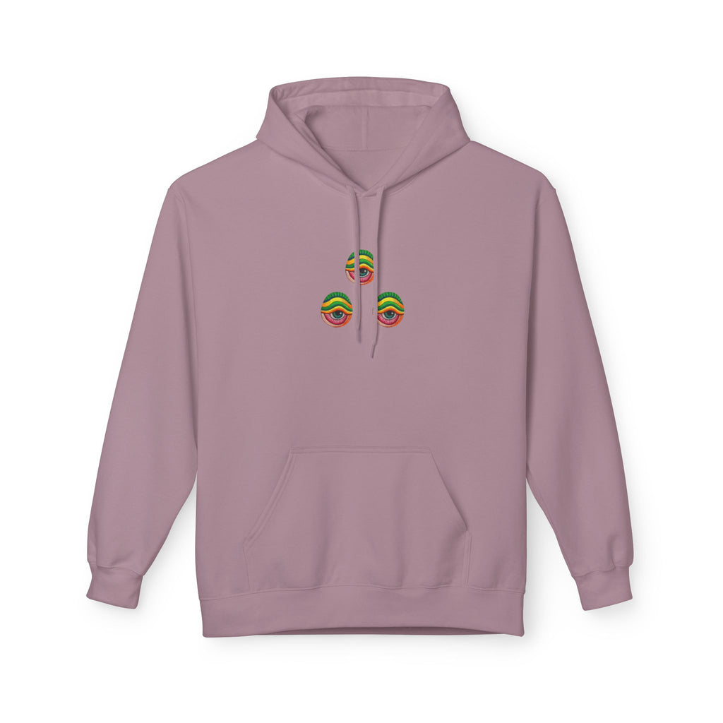 Psychedelic Swirl Hoodie — Colorful Abstract Apple Graphic #j64298