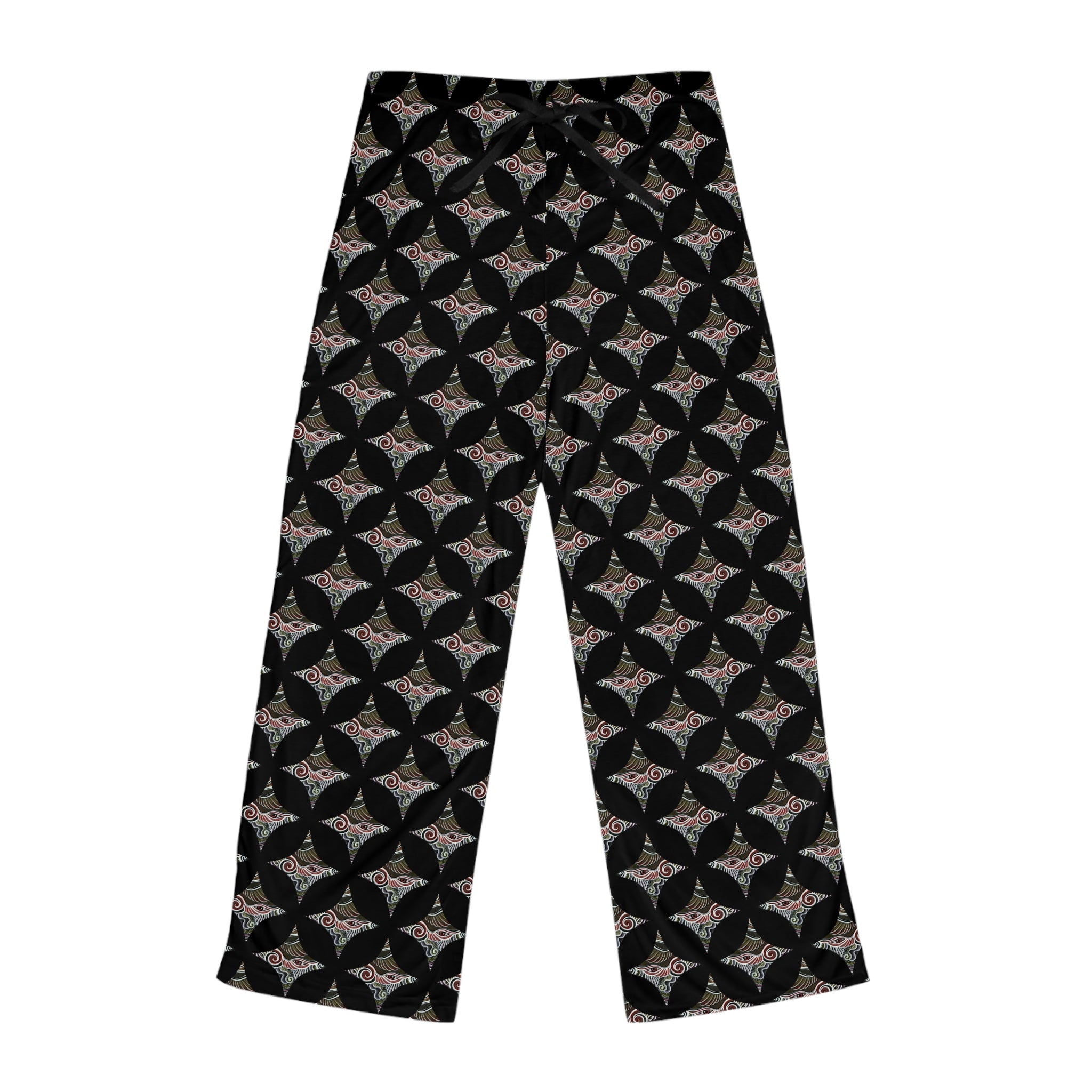 Floral Starburst Women's Pajama Pants — Soft All-Over Print Lounge Pants