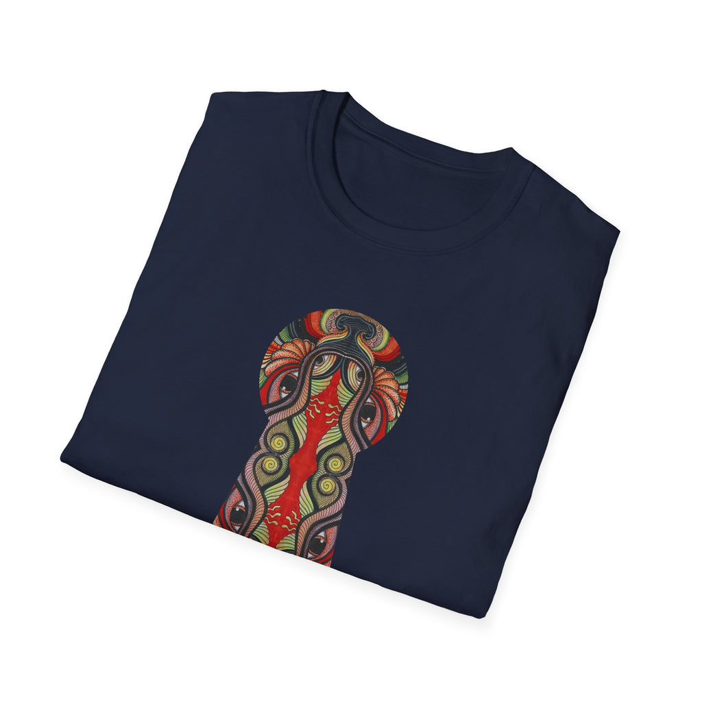 Keyhole & Star Psychedelic Graphic T-Shirt #fd763