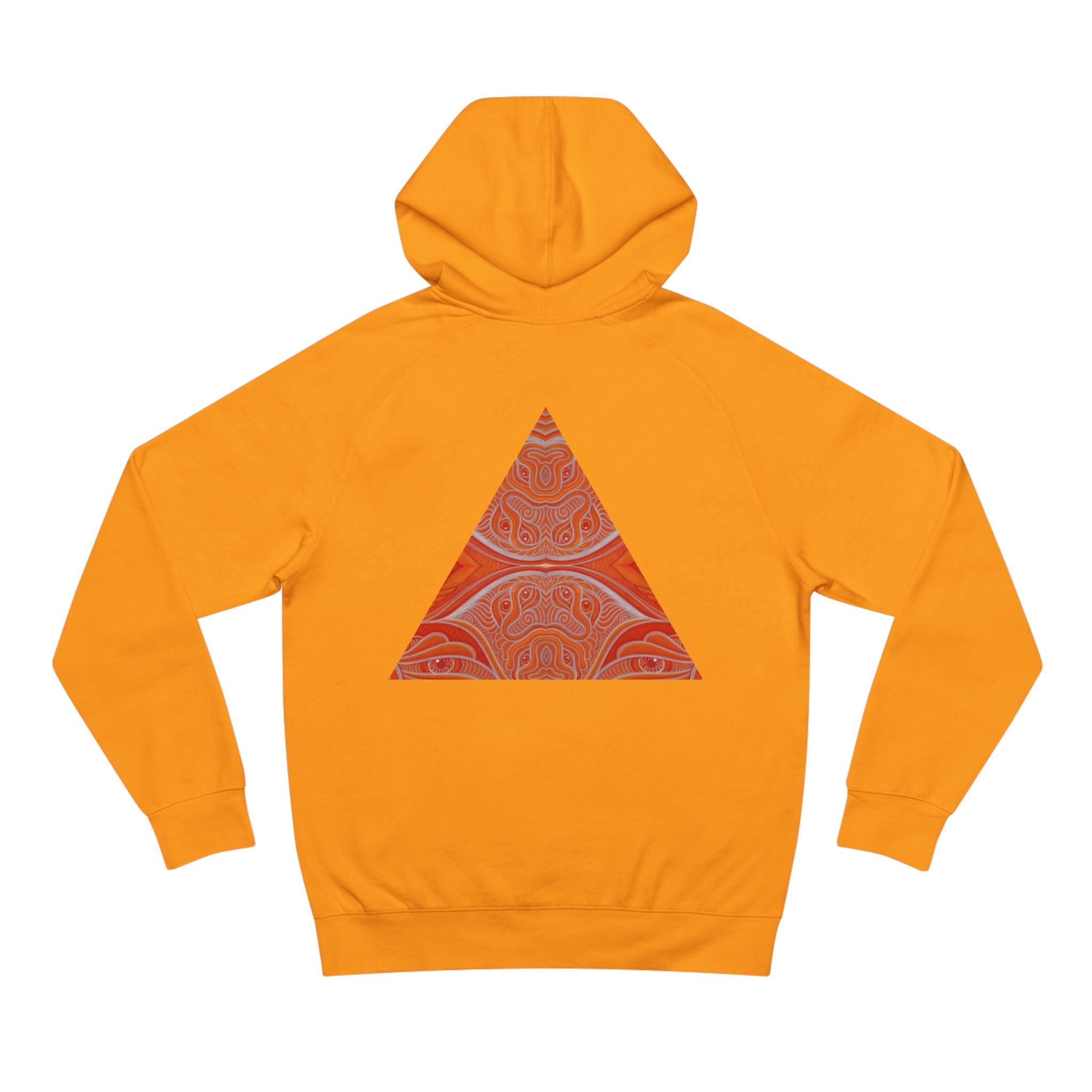 Keyhole & Diamond Pattern Hoodie — Abstract Red Paisley Graphic #yh099879
