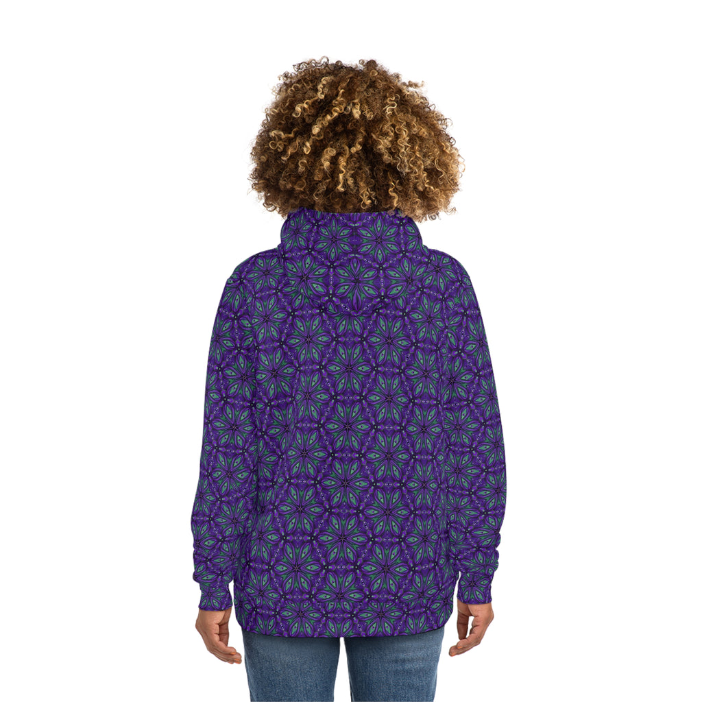 Purple Kaleidoscope All-Over-Print Hoodie #y08744