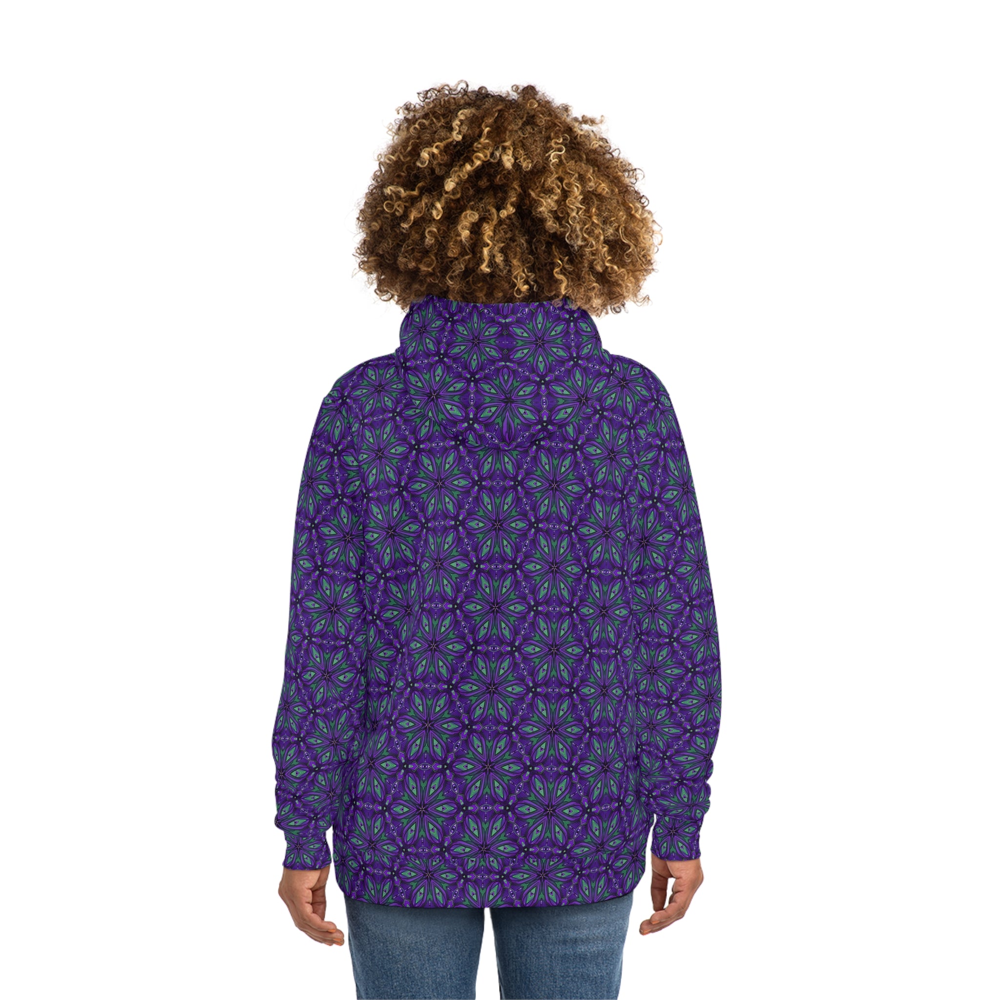 Purple Kaleidoscope All-Over-Print Hoodie #y08744