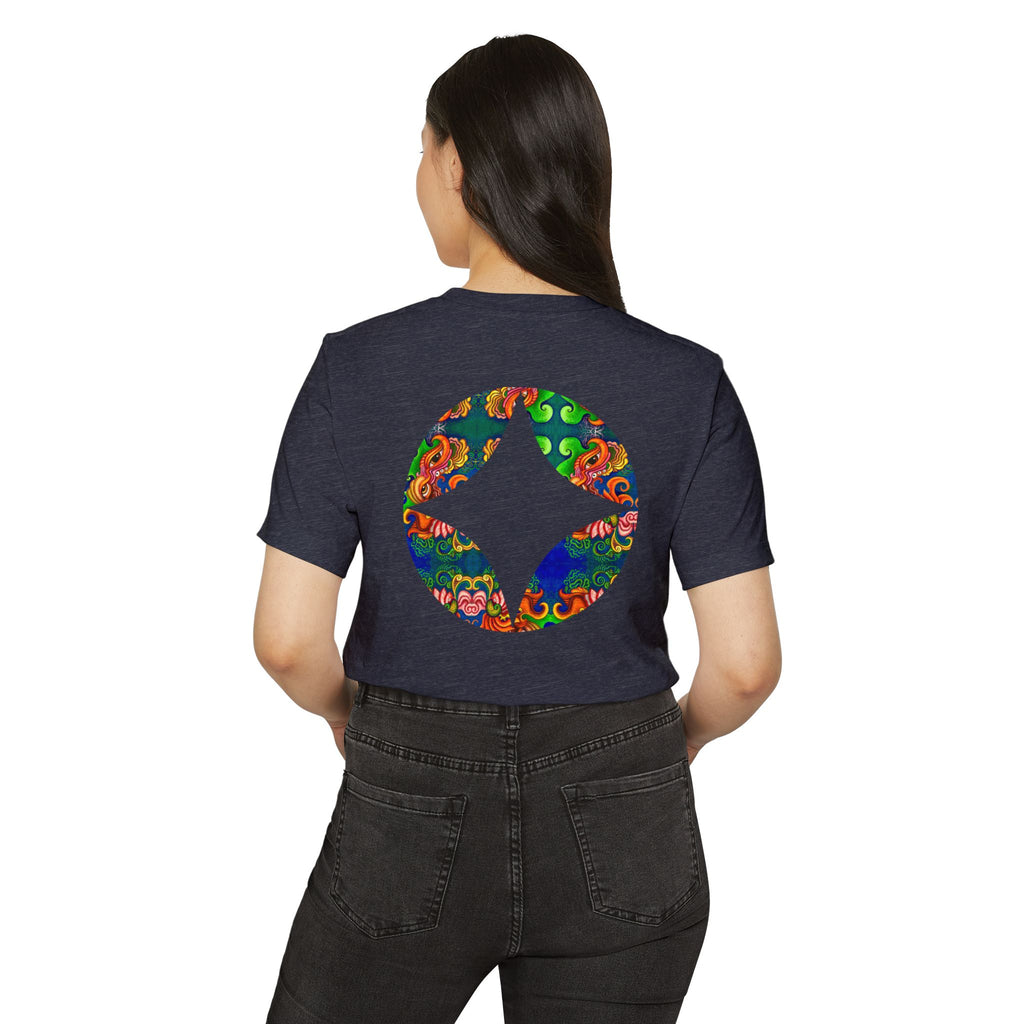 Psychedelic Floral Diamond T‑Shirt — Colorful Retro Pattern Tee #oigr88443