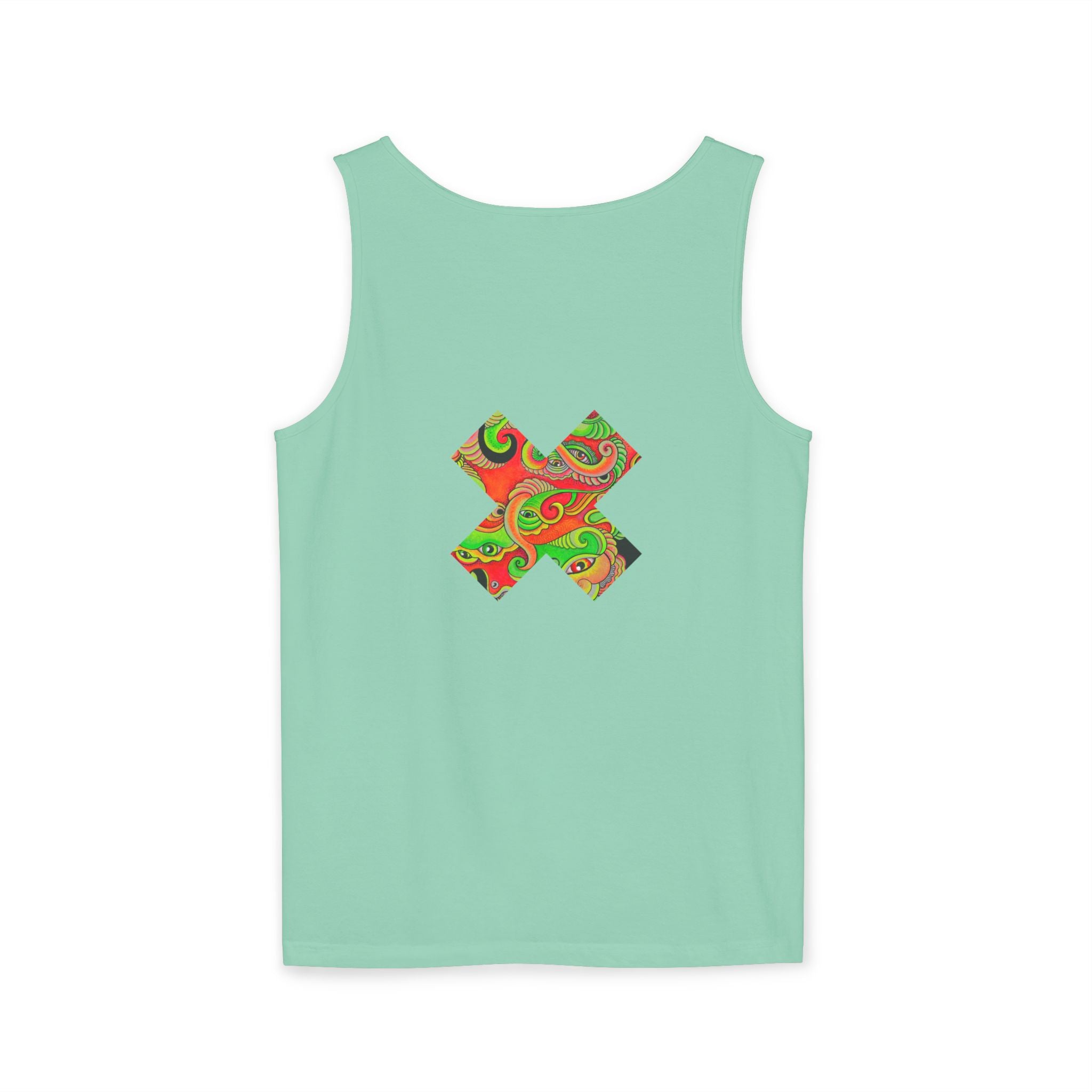Psychedelic Paisley Cross Tank #t434567