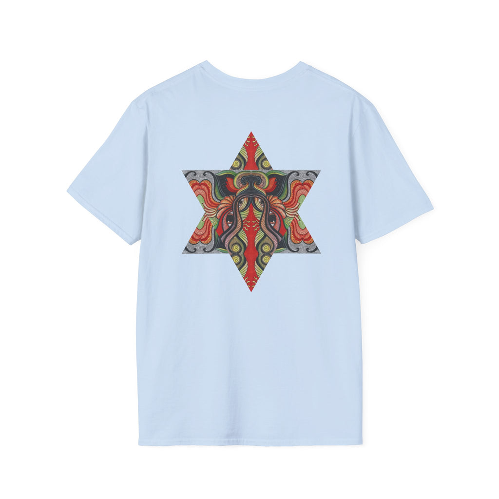 Keyhole & Star Psychedelic Graphic T-Shirt #fd763