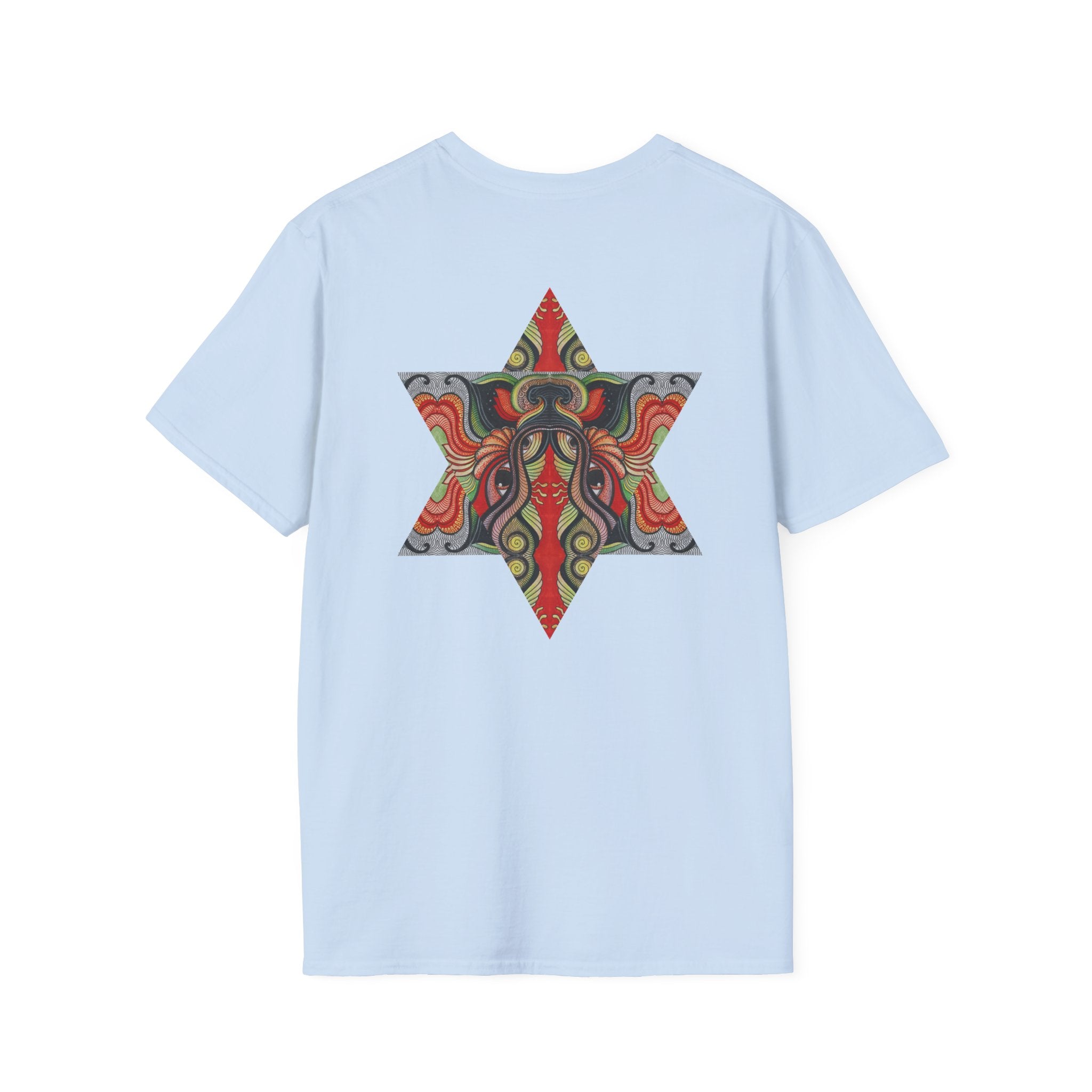 Keyhole & Star Psychedelic Graphic T-Shirt #fd763